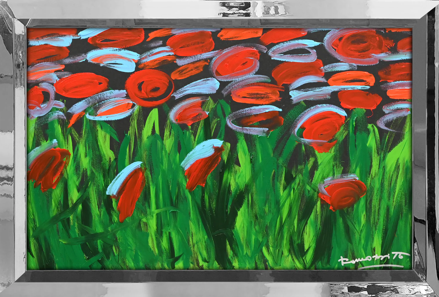 MIDNIGHT GARDEN - Original Painting - Image 8