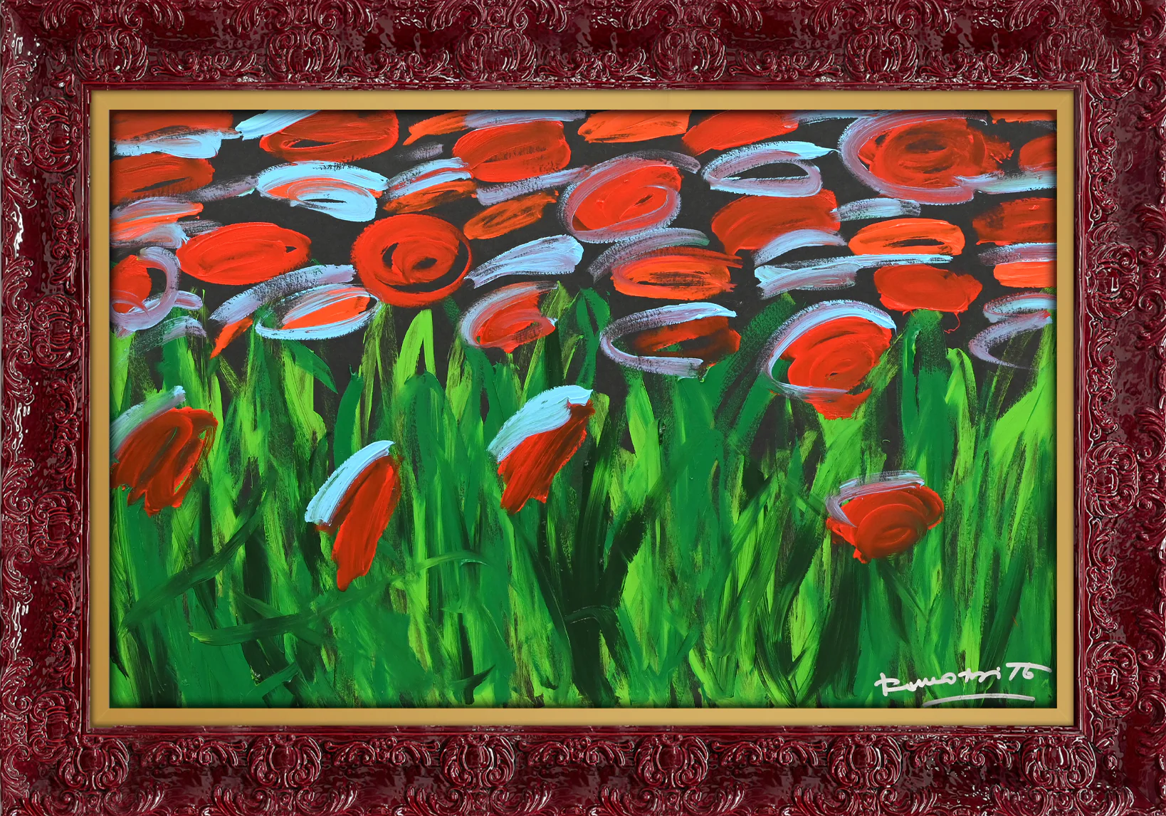 MIDNIGHT GARDEN - Original Painting - Image 9