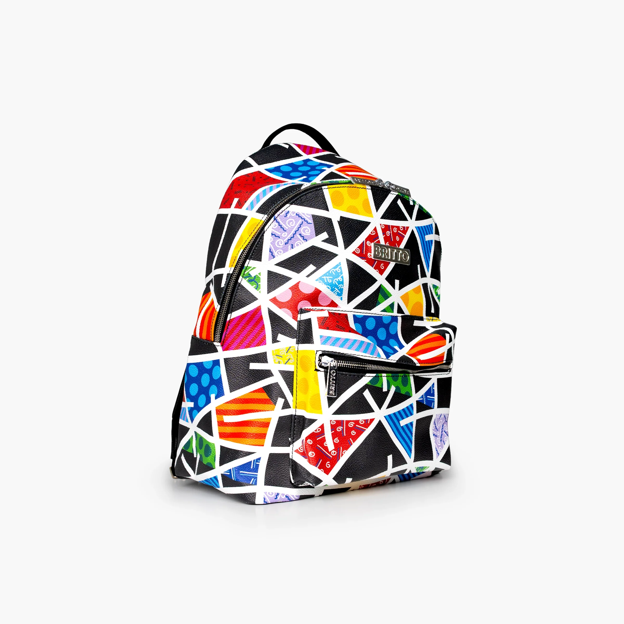 Midnight Landscape Britto Eco Leather Large Backpack - Image 3