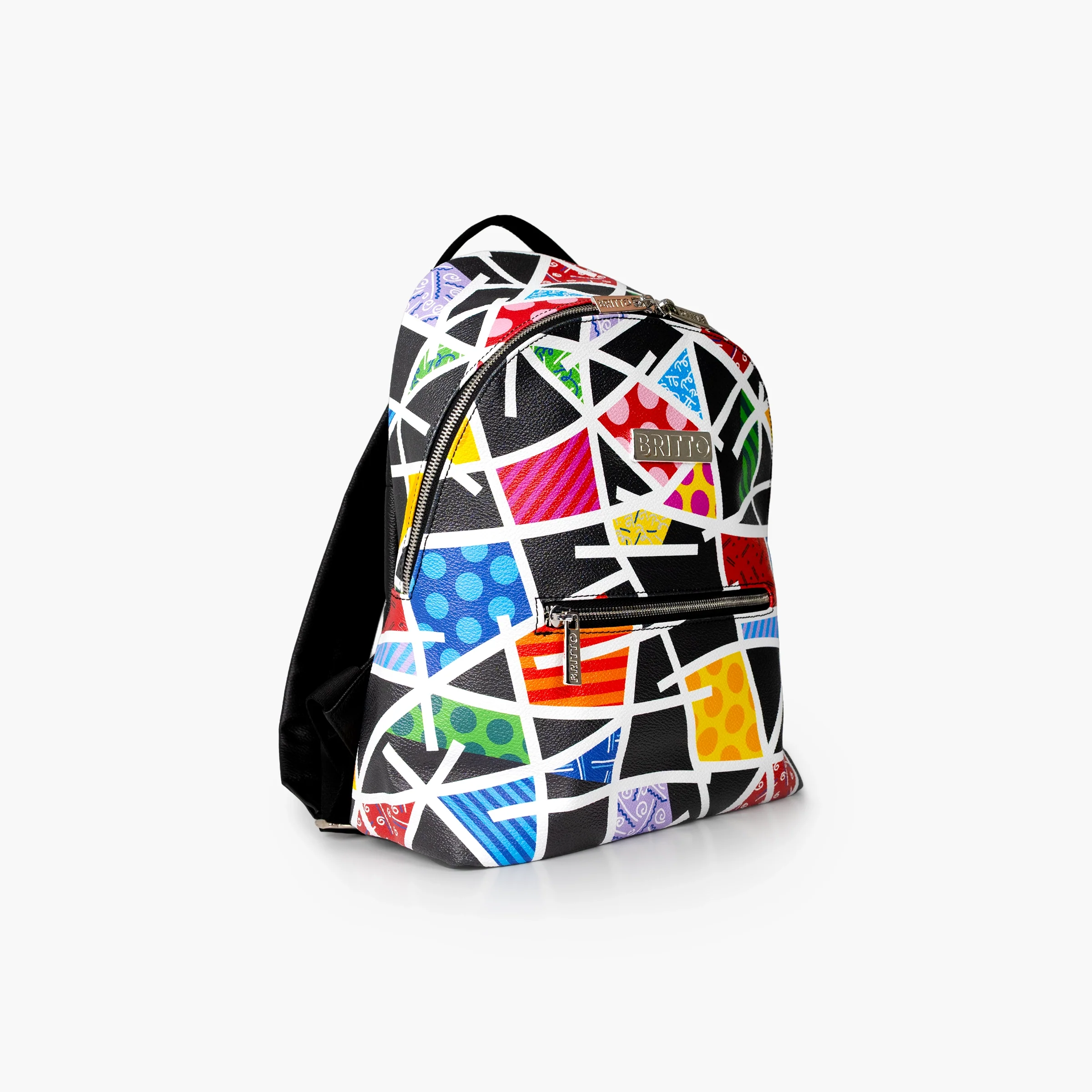 Midnight Landscape Britto Eco Leather Small Backpack - Image 3