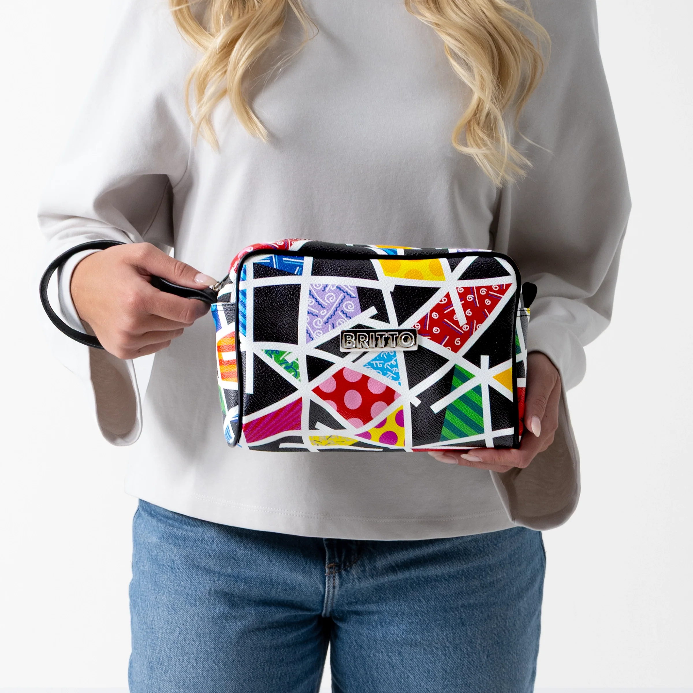Midnight Landscape Britto Eco Leather Toiletry Bag - Image 7