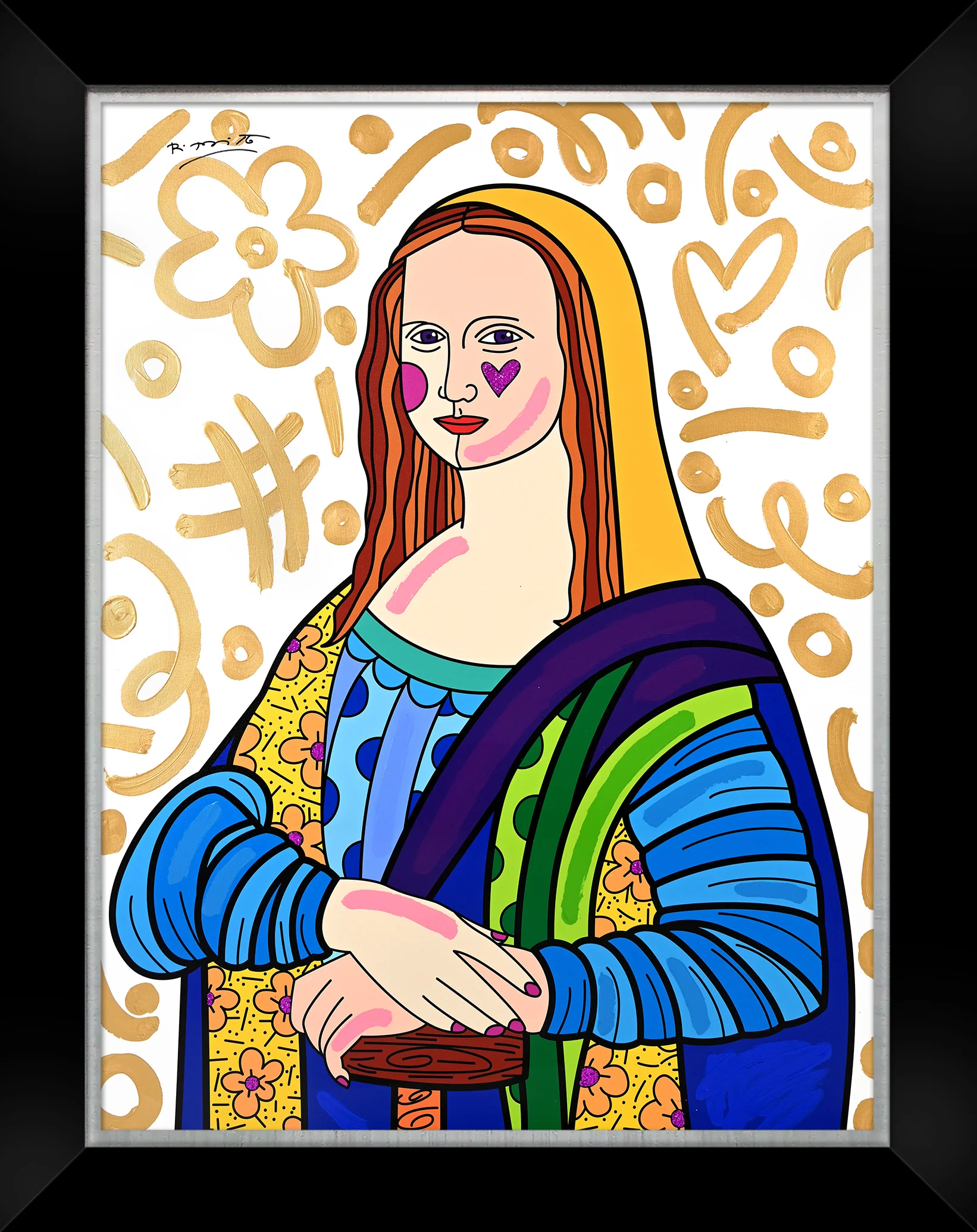 Mona Lisa - Mixed Media Original - Image 3