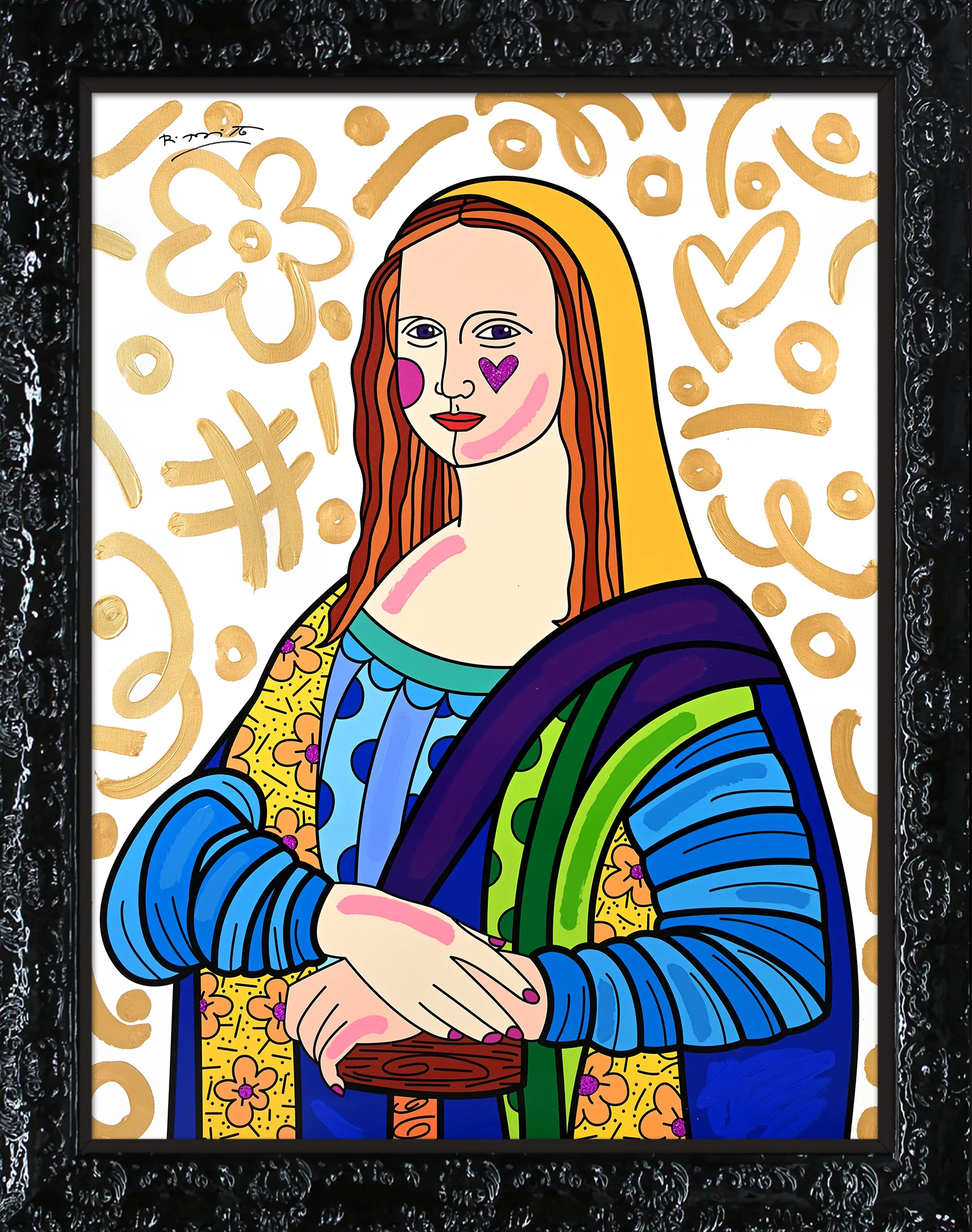 Mona Lisa - Mixed Media Original - Image 4