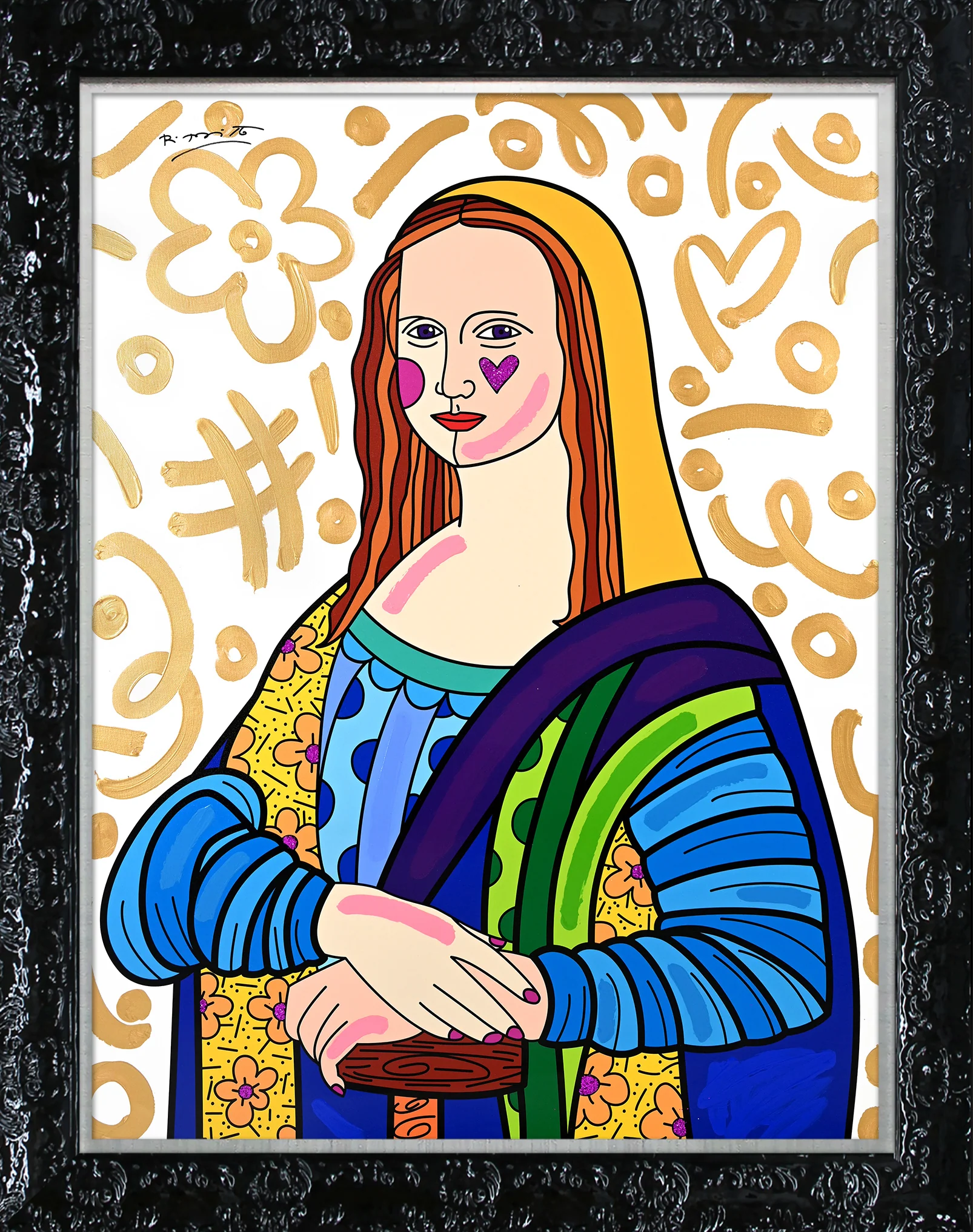 Mona Lisa - Mixed Media Original - Image 5