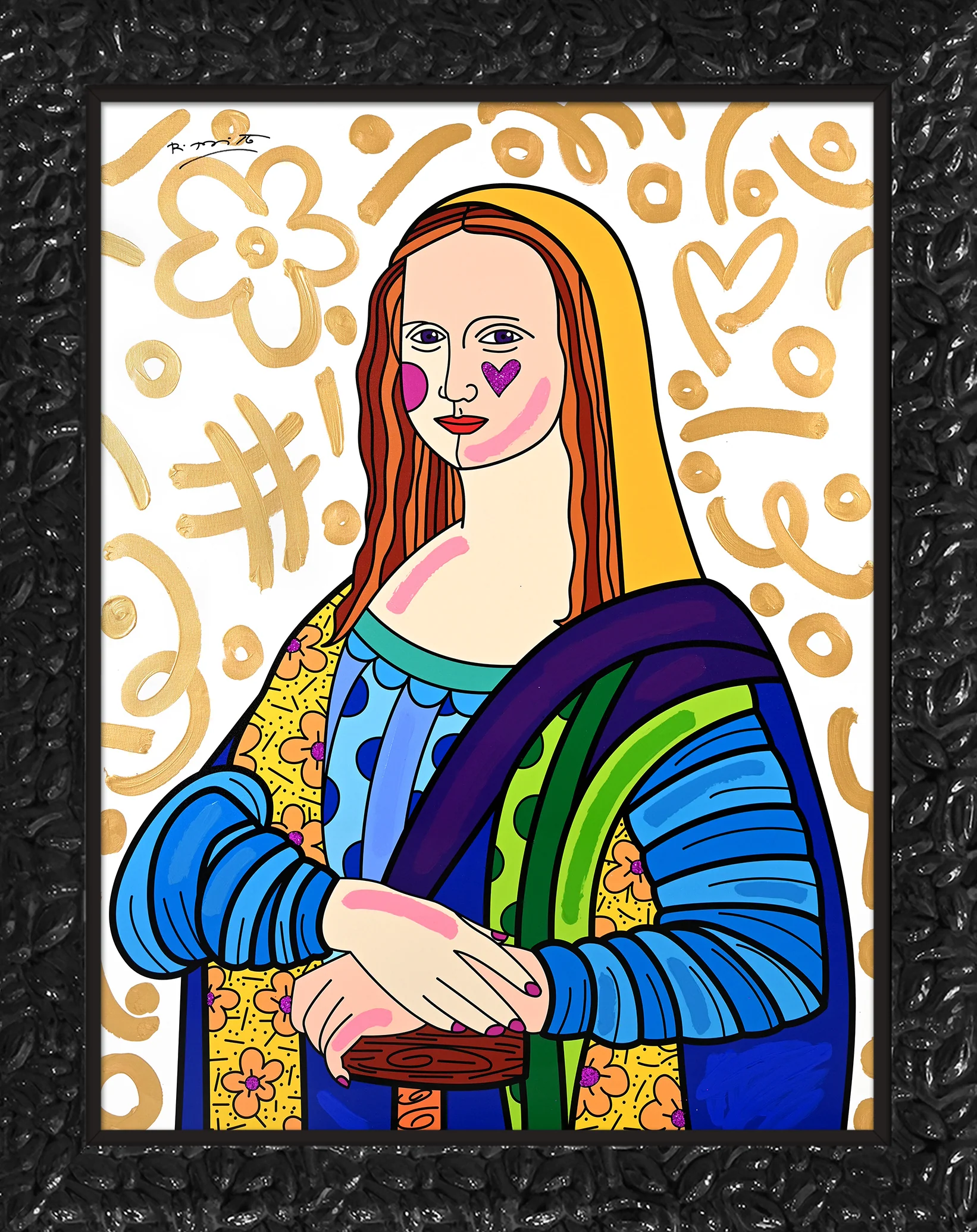 Mona Lisa - Mixed Media Original - Image 6