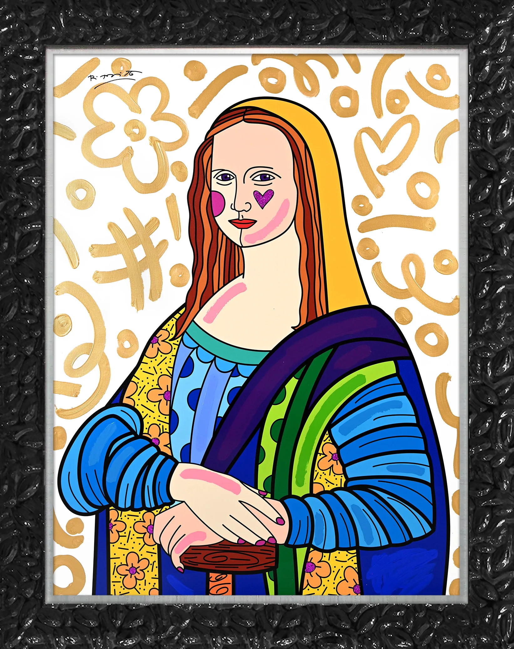 Mona Lisa - Mixed Media Original - Image 7
