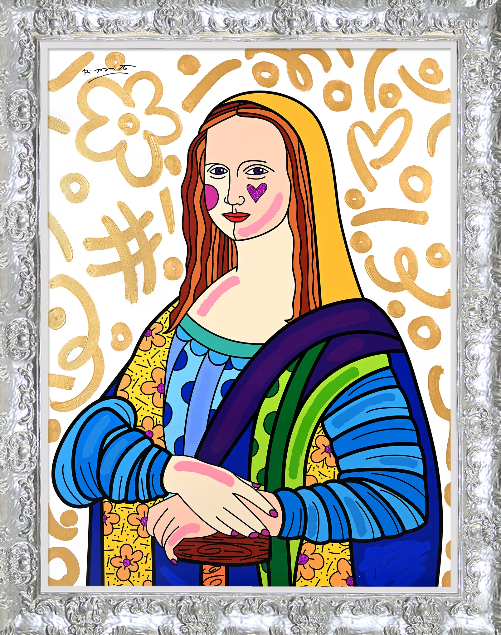Mona Lisa - Mixed Media Original - Image 9