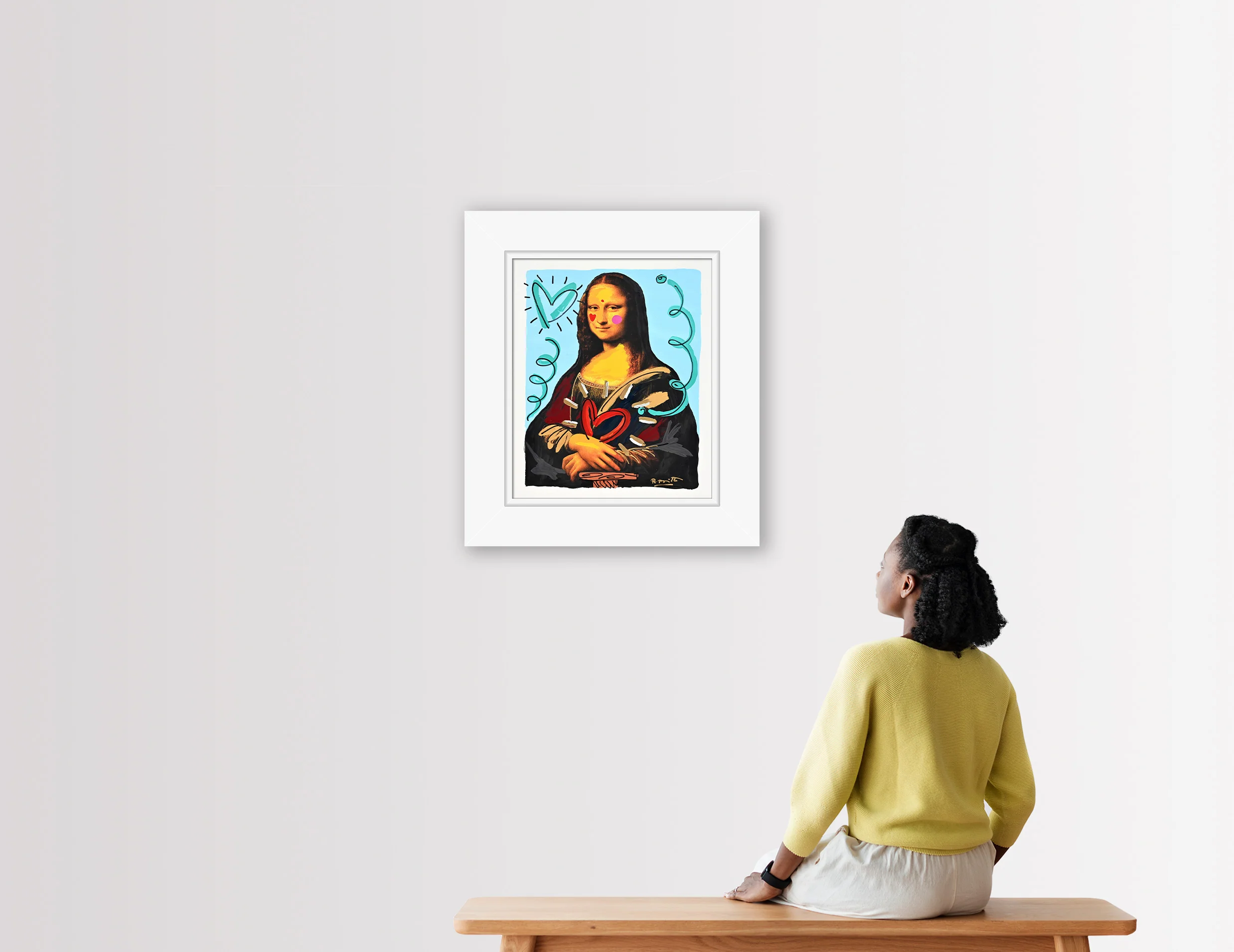 Mona Love - Mixed Media Original - Image 3