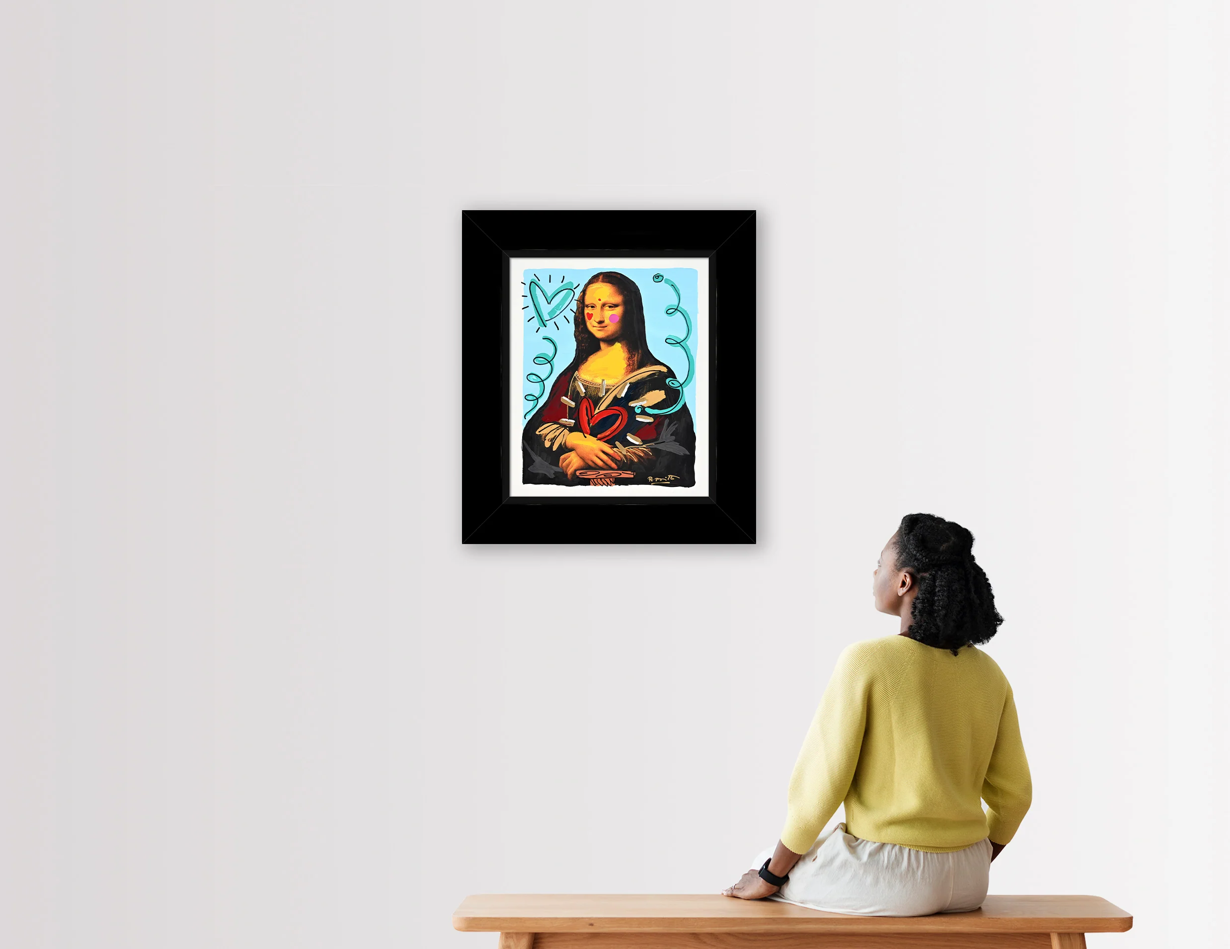 Mona Love - Mixed Media Original - Image 4