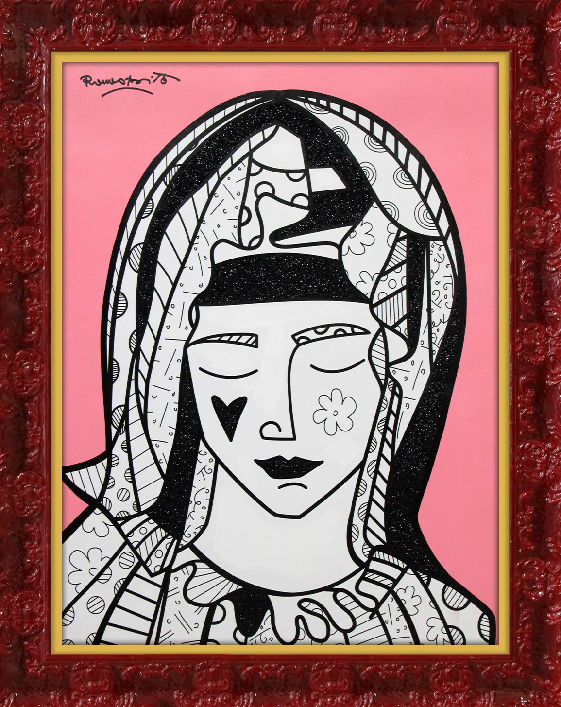 Mother In Pink - Mixed Media Original - Image 10