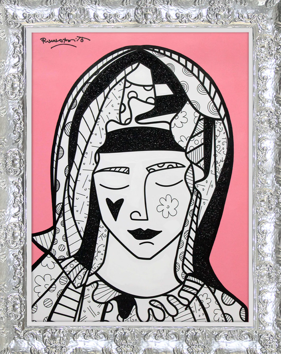 Mother In Pink - Mixed Media Original - Image 11