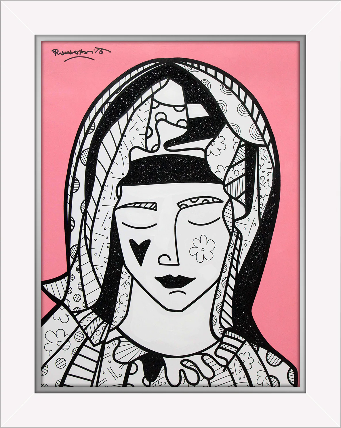 Mother In Pink - Mixed Media Original - Image 12