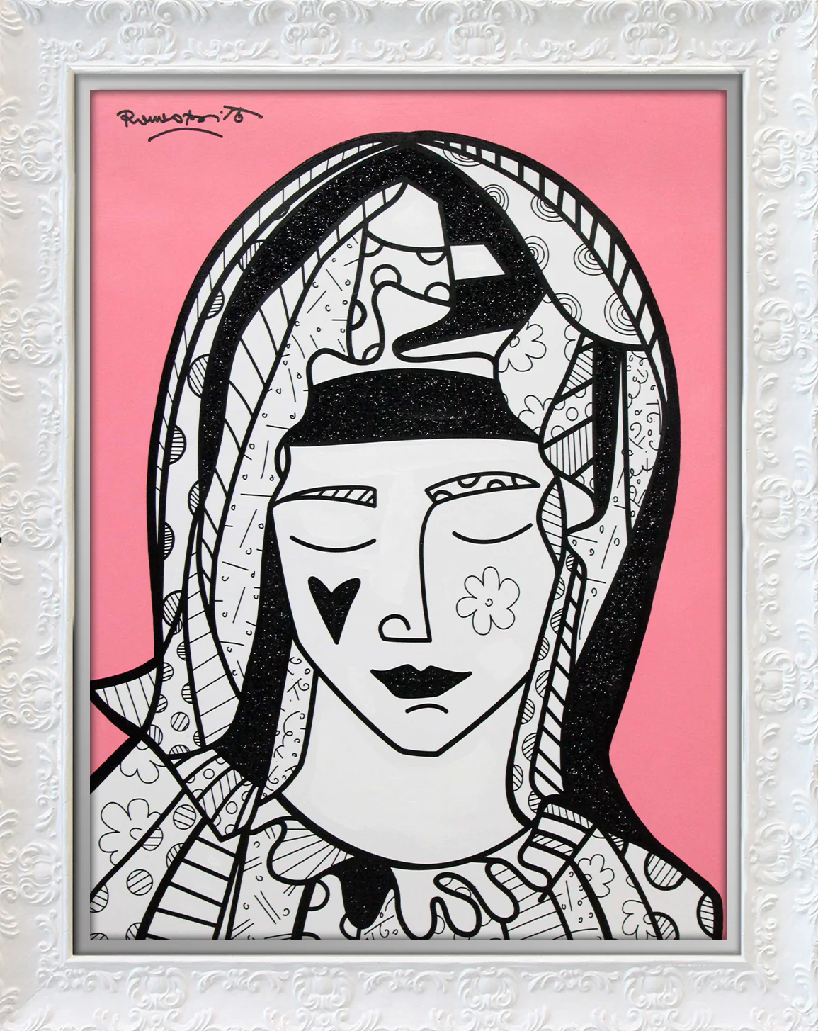 Mother In Pink - Mixed Media Original - Image 14
