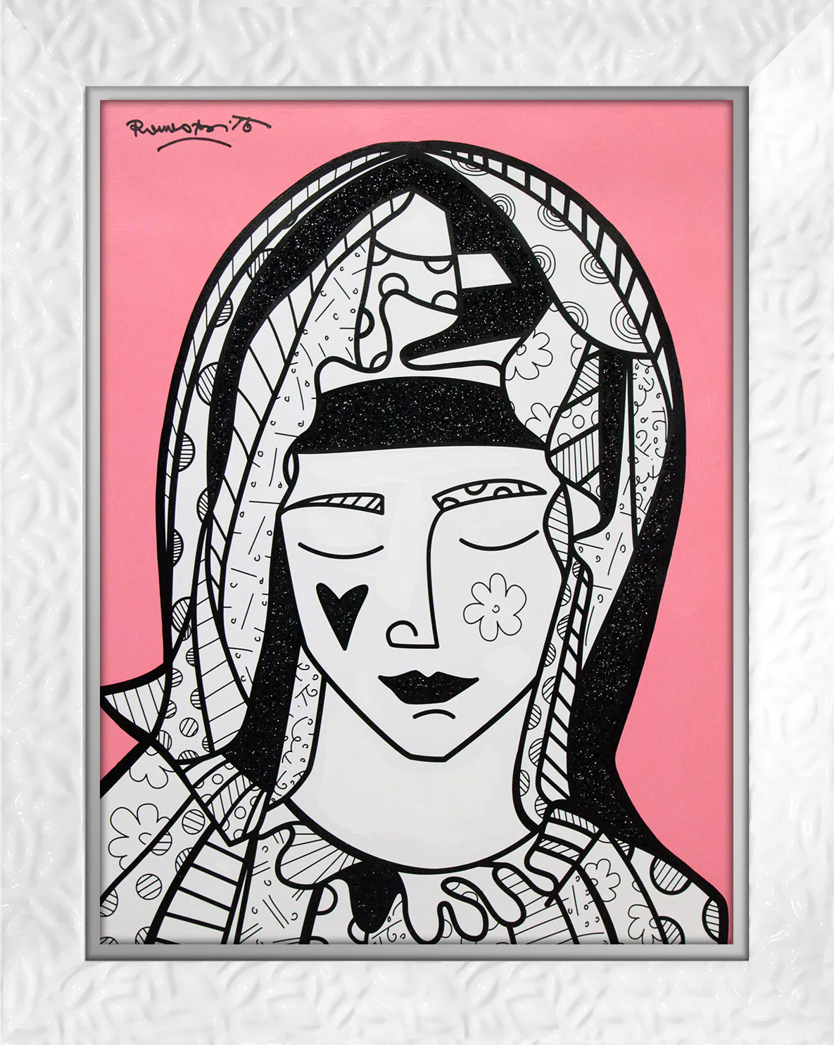 Mother In Pink - Mixed Media Original - Image 16