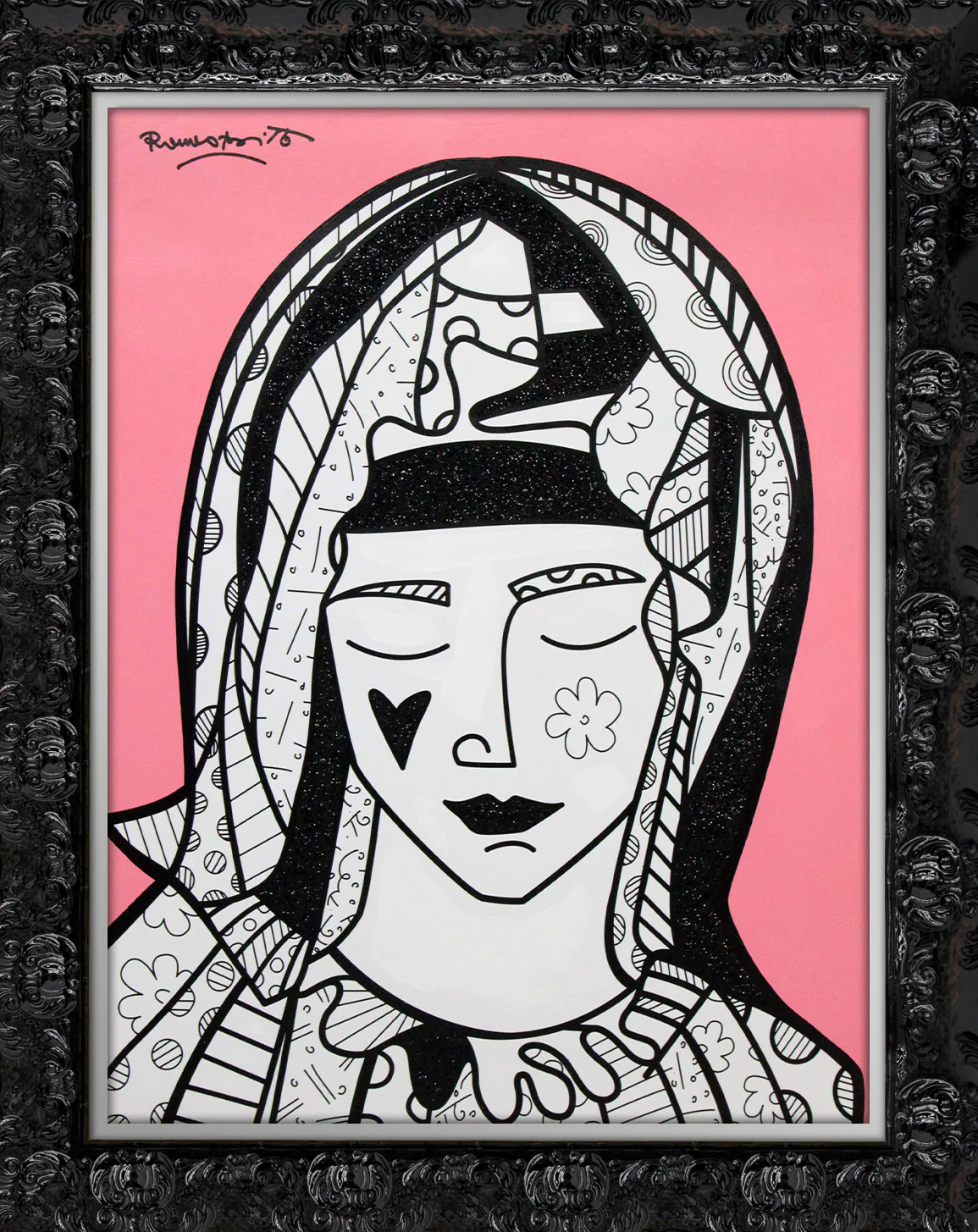 Mother In Pink - Mixed Media Original - Image 5