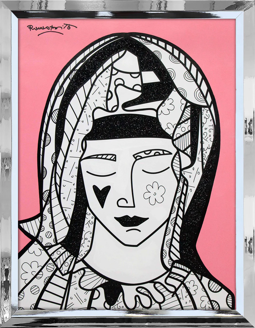 Mother In Pink - Mixed Media Original - Image 8