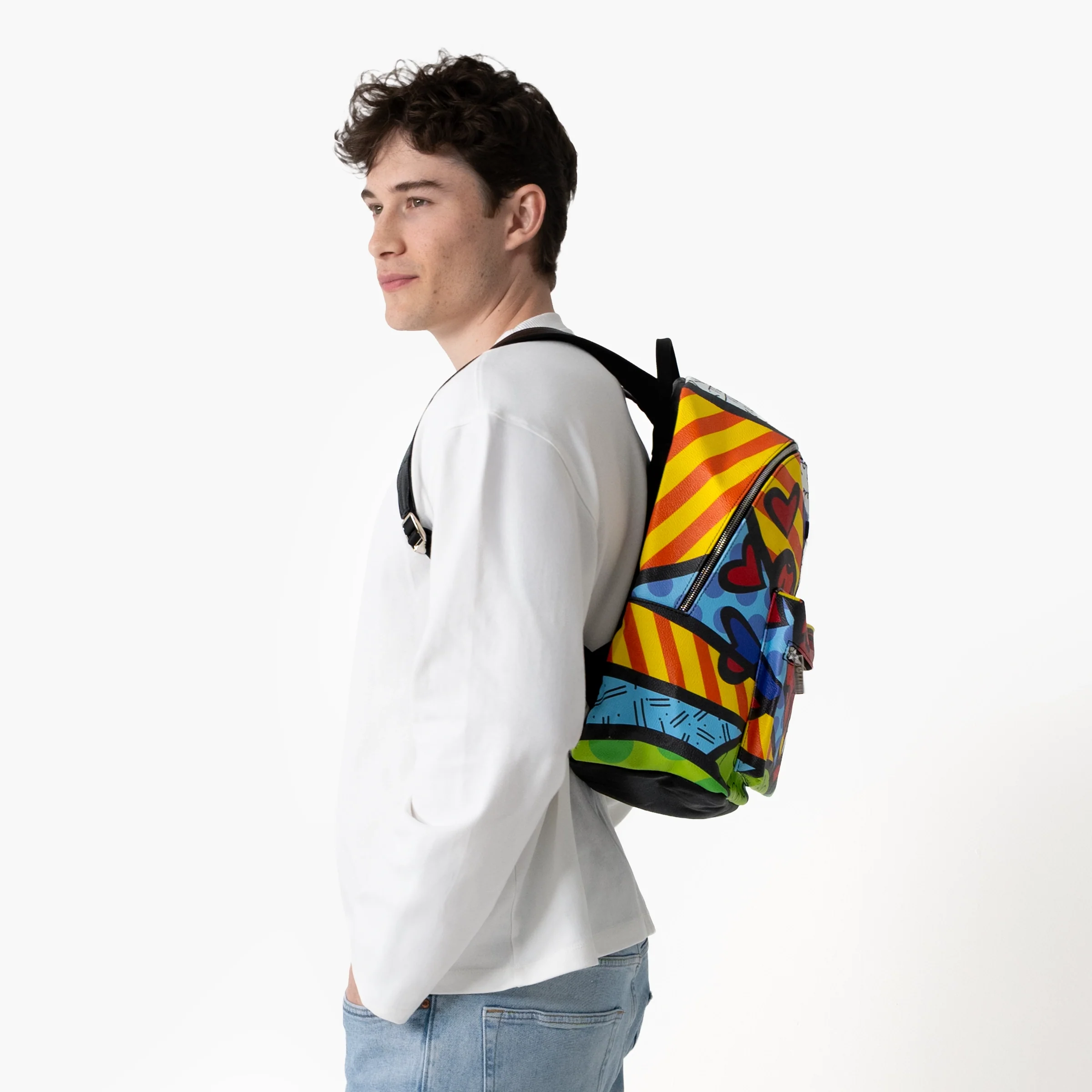 New Day Britto Eco Leather Large Backpack - Image 6