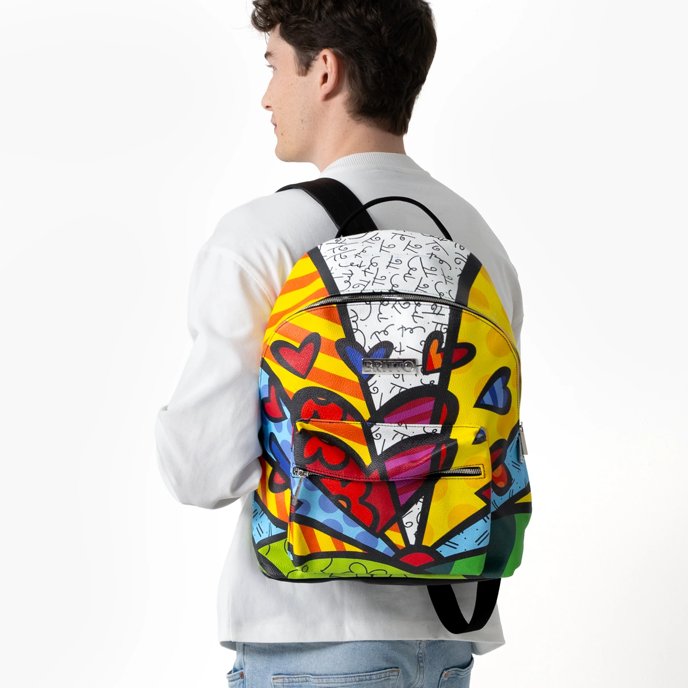 New Day Britto Eco Leather Large Backpack - Image 7