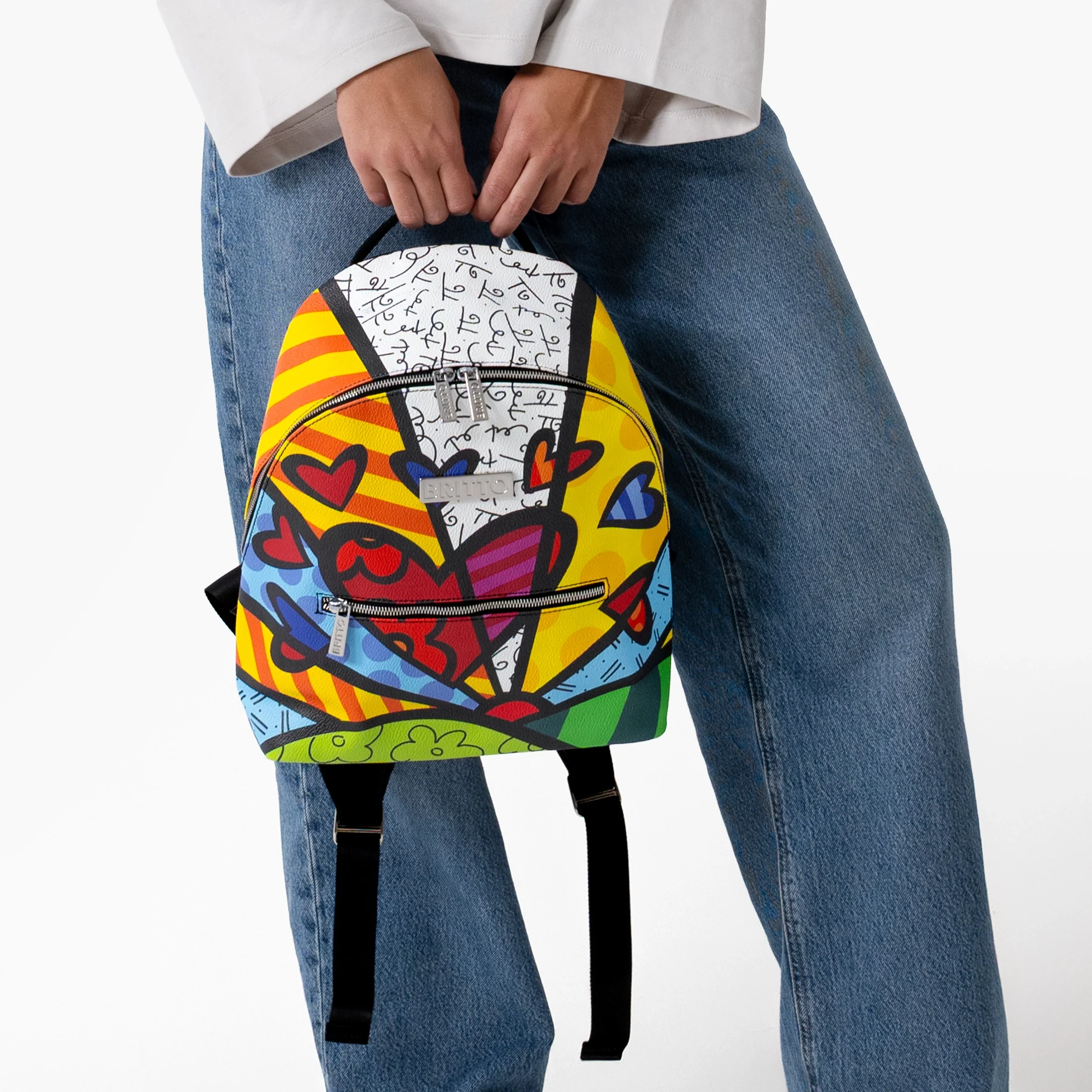 New Day Britto Eco Leather Small Backpack - Image 5