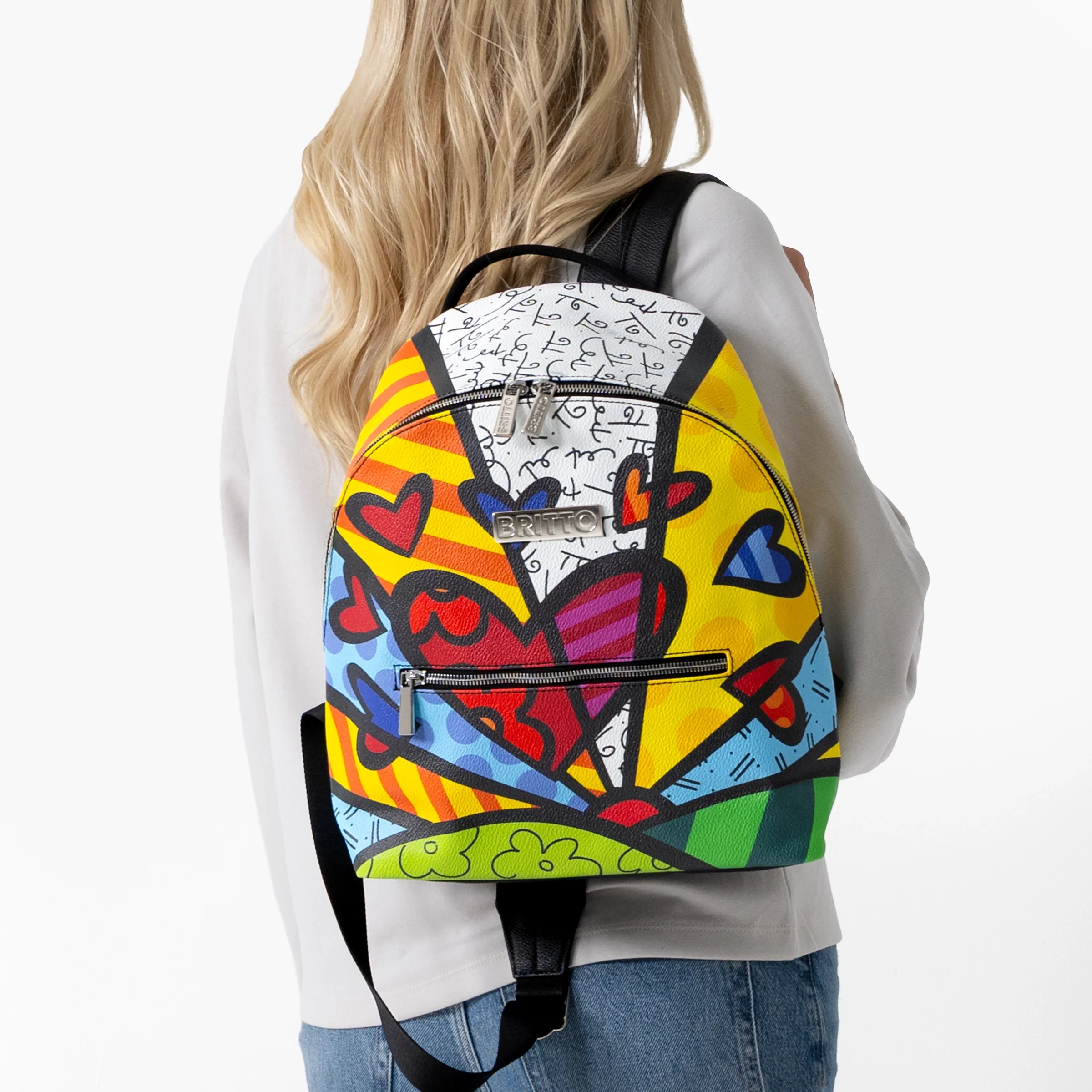New Day Britto Eco Leather Small Backpack - Image 7