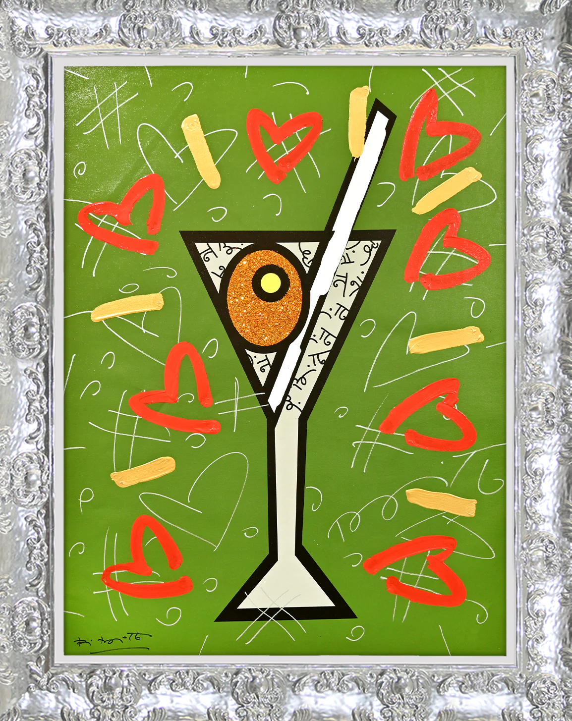 Olive Martini - Mixed Media Original - Image 10