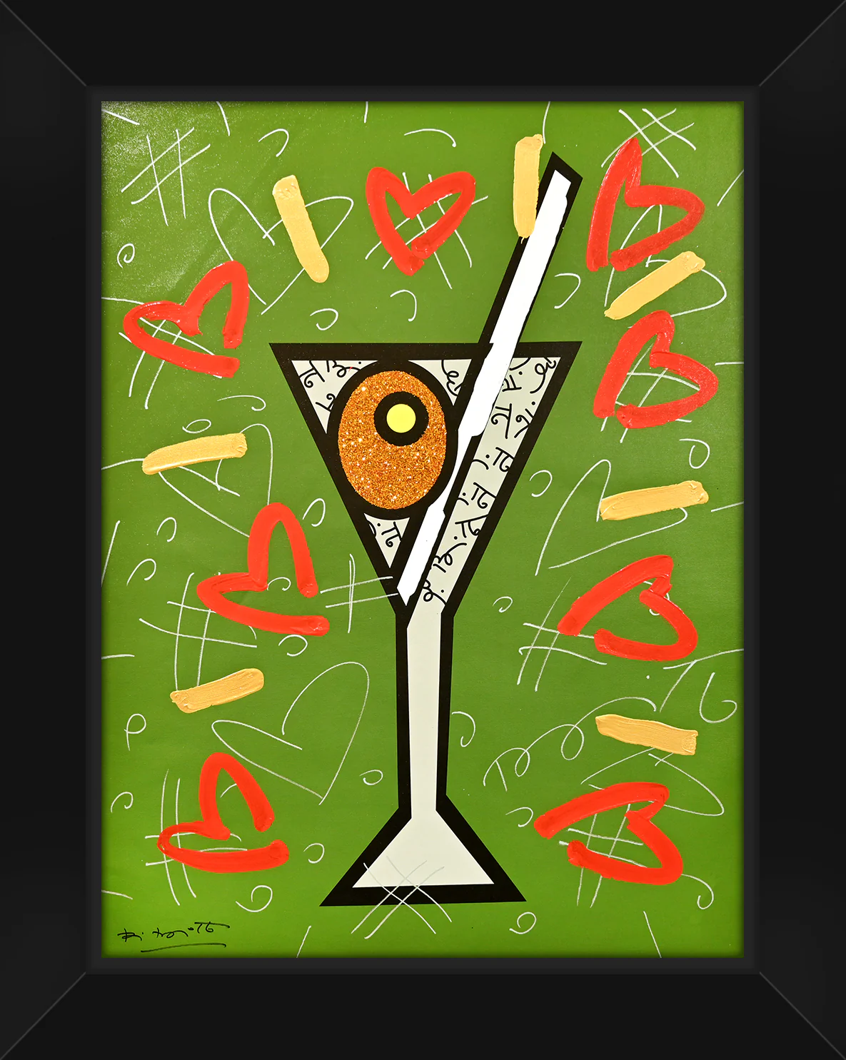 Olive Martini - Mixed Media Original - Image 3