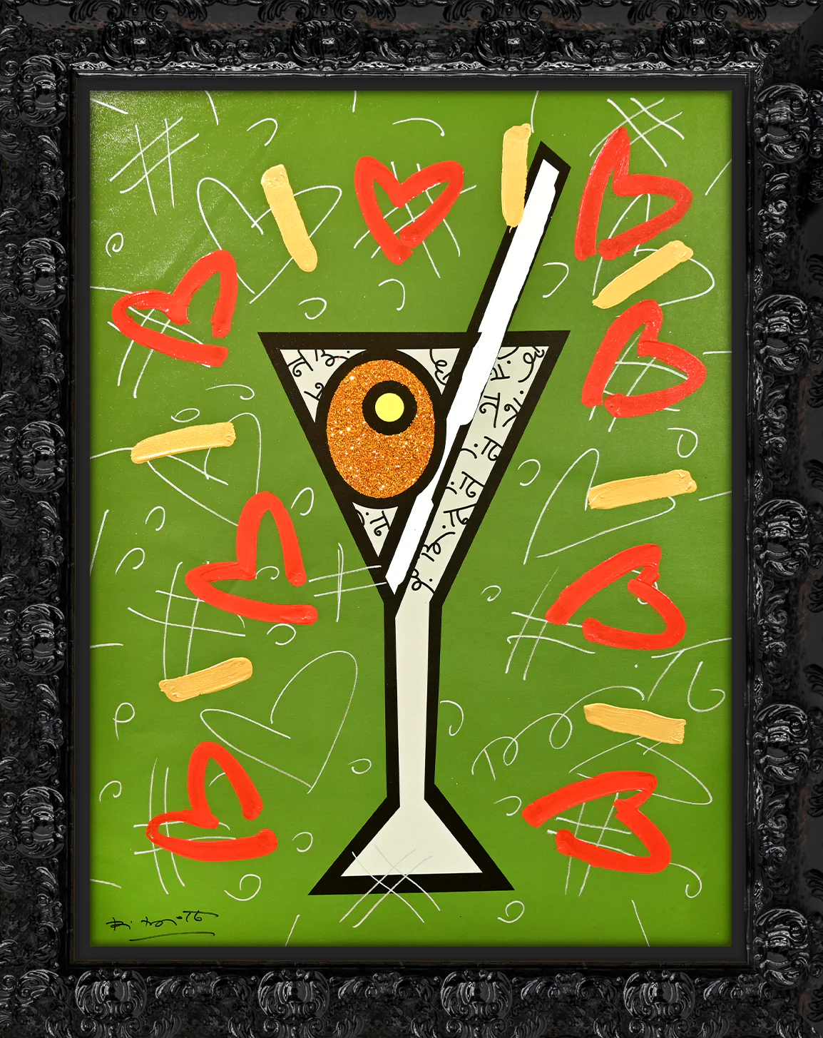 Olive Martini - Mixed Media Original - Image 4