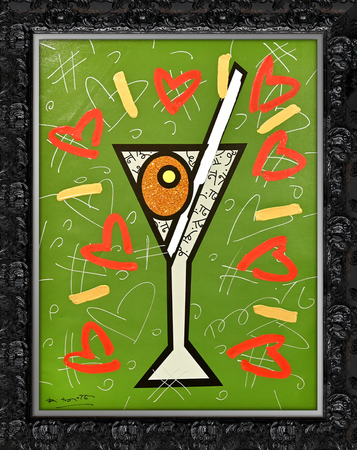 Olive Martini - Mixed Media Original - Image 5