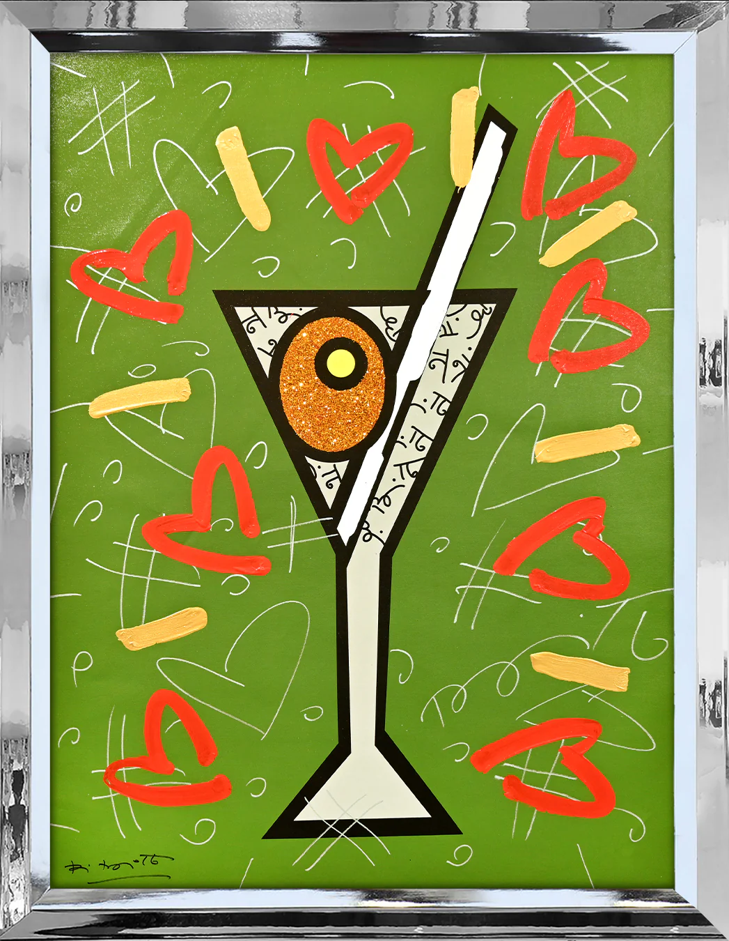 Olive Martini - Mixed Media Original - Image 8