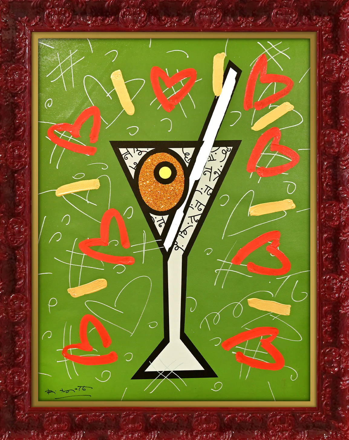 Olive Martini - Mixed Media Original - Image 9