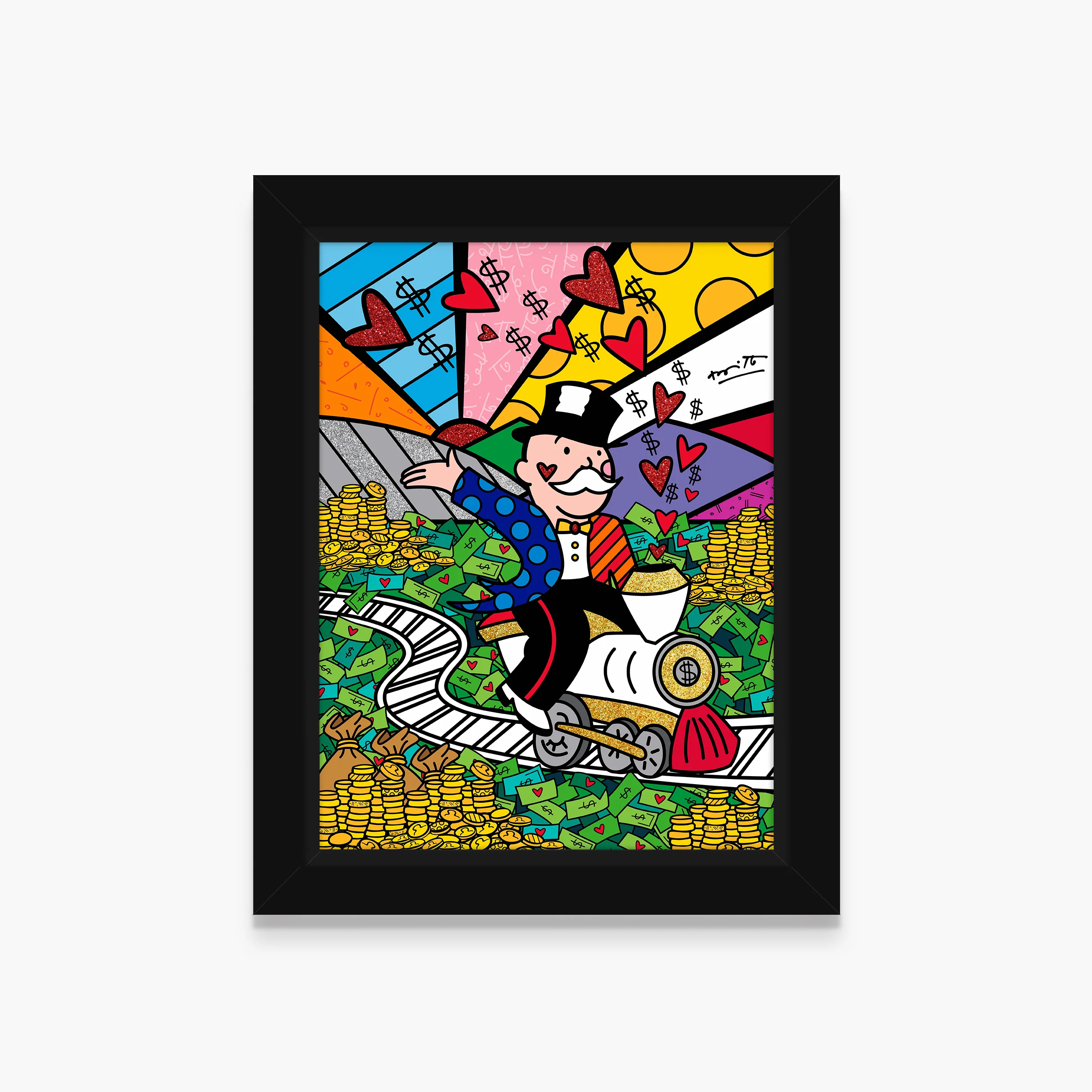 On The Right Track (Monopoly By Britto) - Limited Edition Print - Image 5
