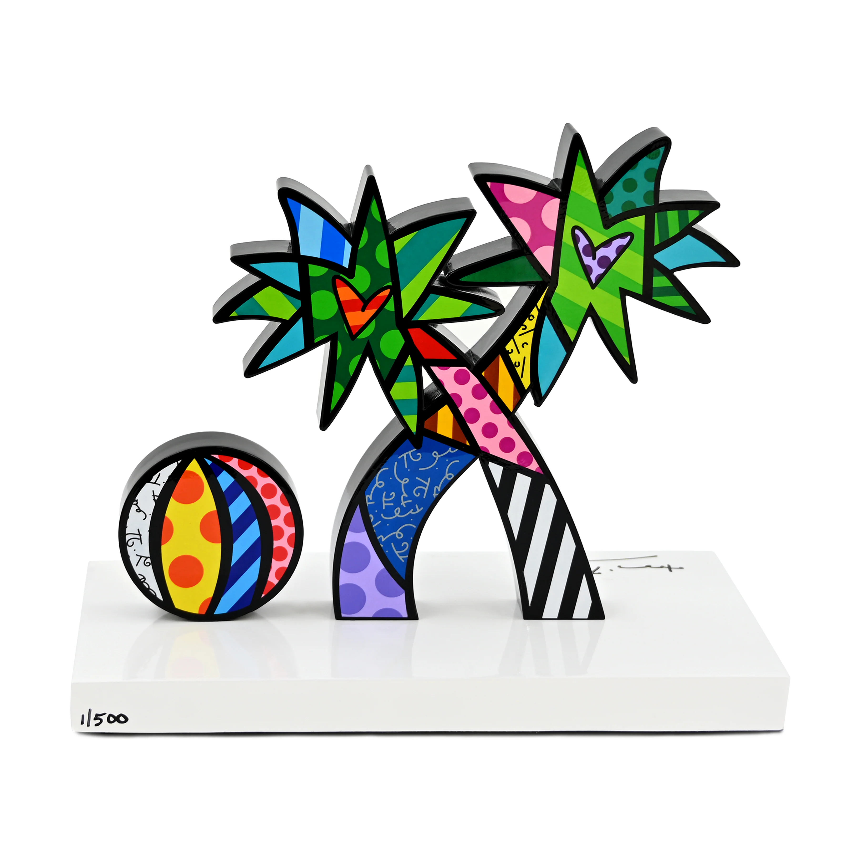 Palm Tree (White Base) - Limited Edition Sculpture - Image 3