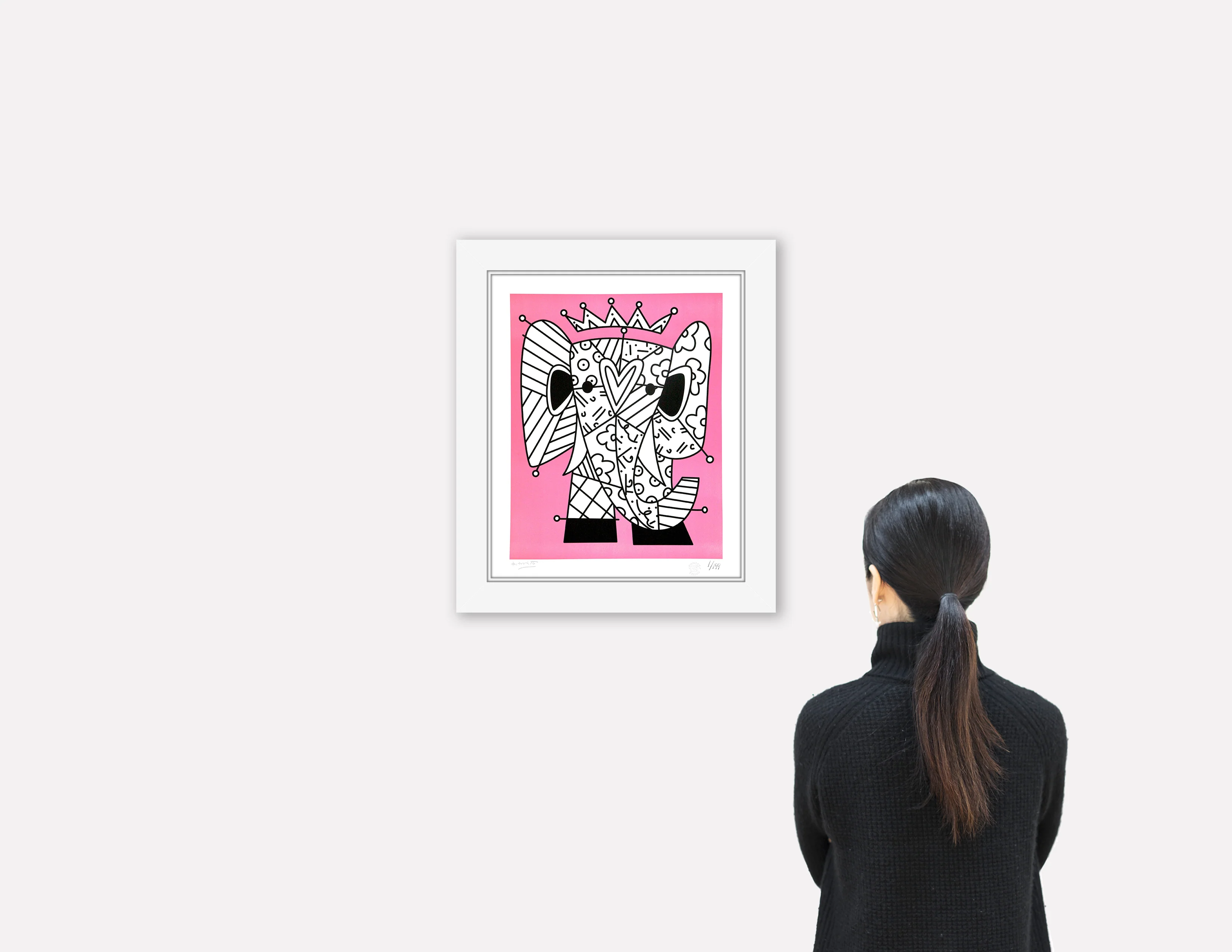 PINK ELEPHANT - Lithograph - Image 3