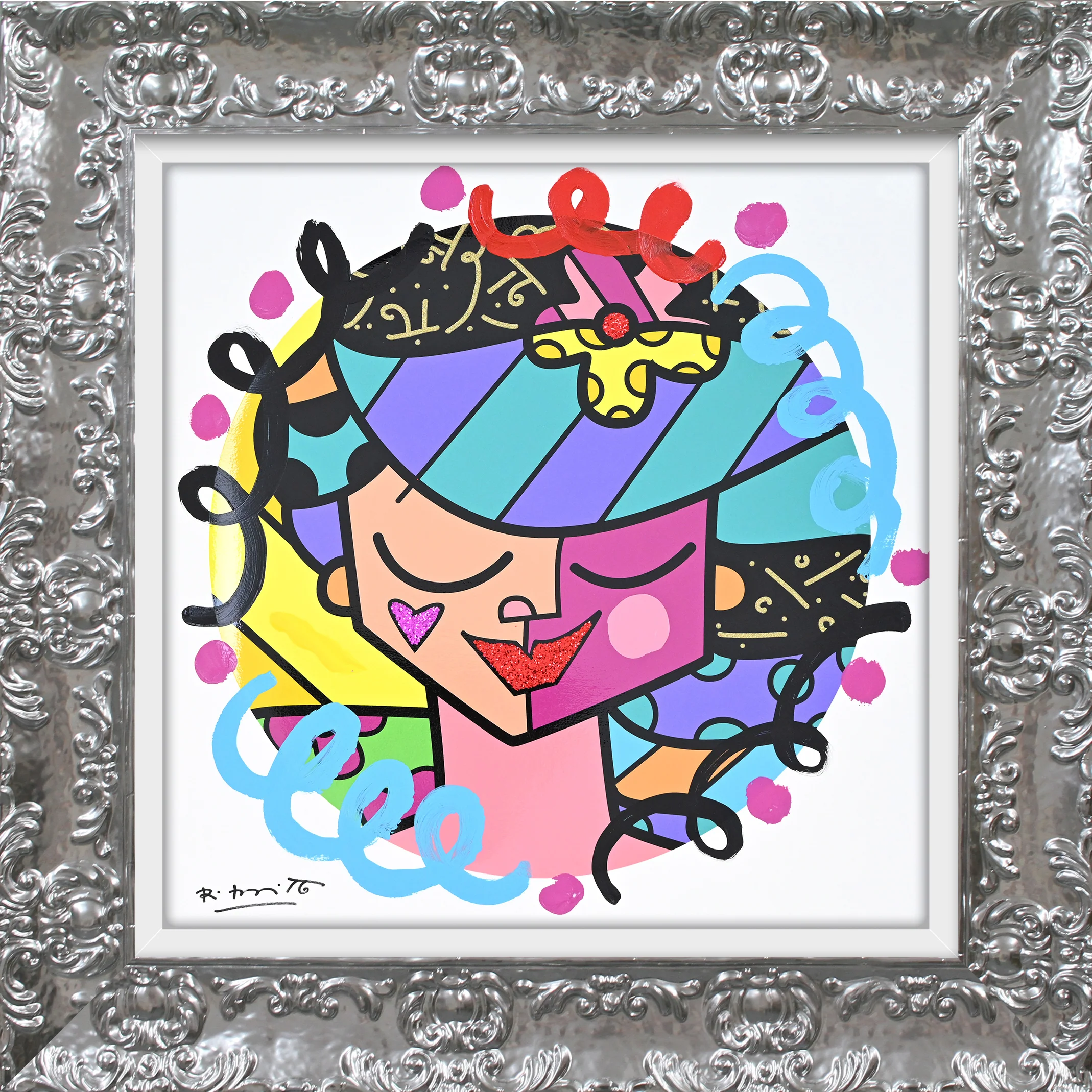 Pink Face - Mixed Media Original - Image 10