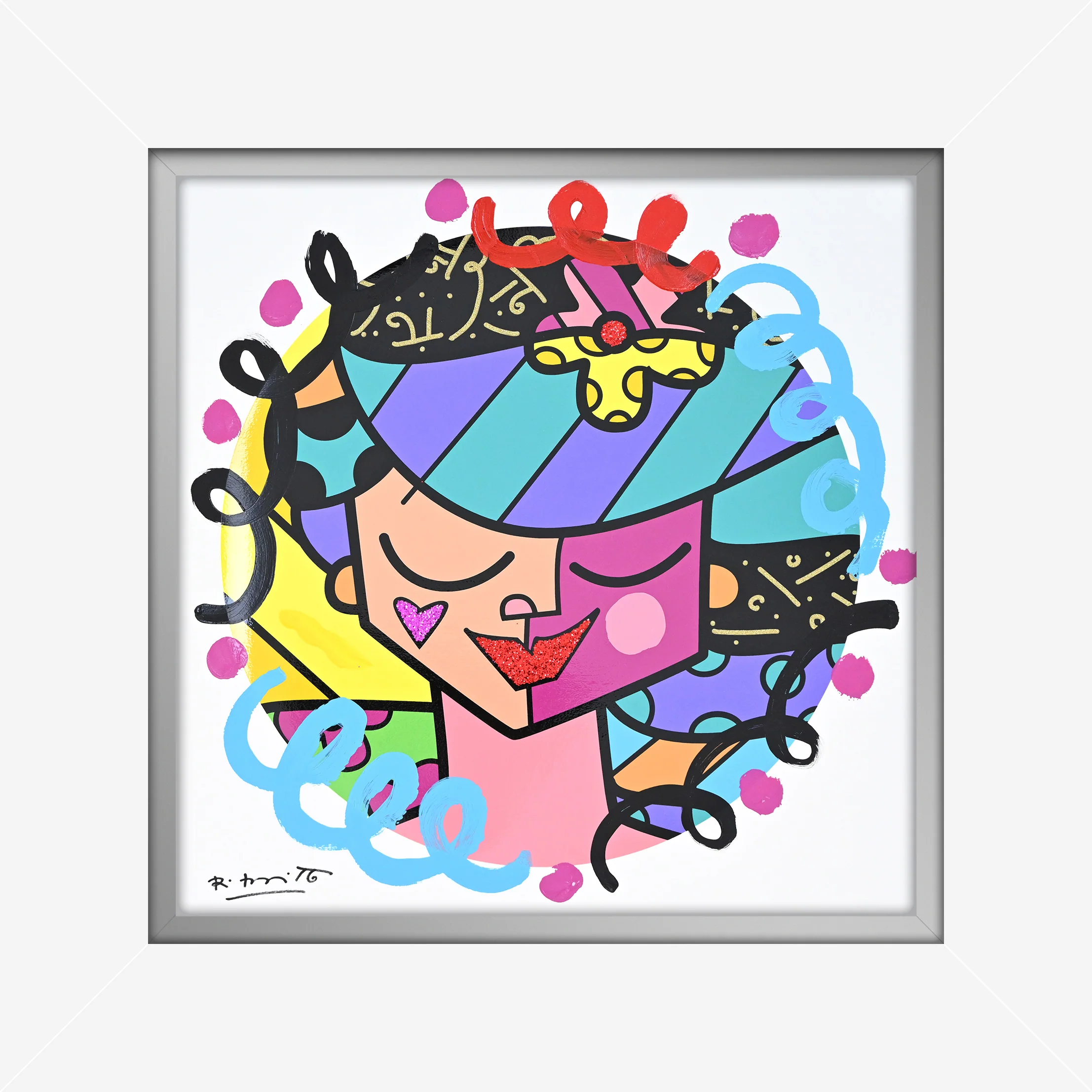 Pink Face - Mixed Media Original - Image 11