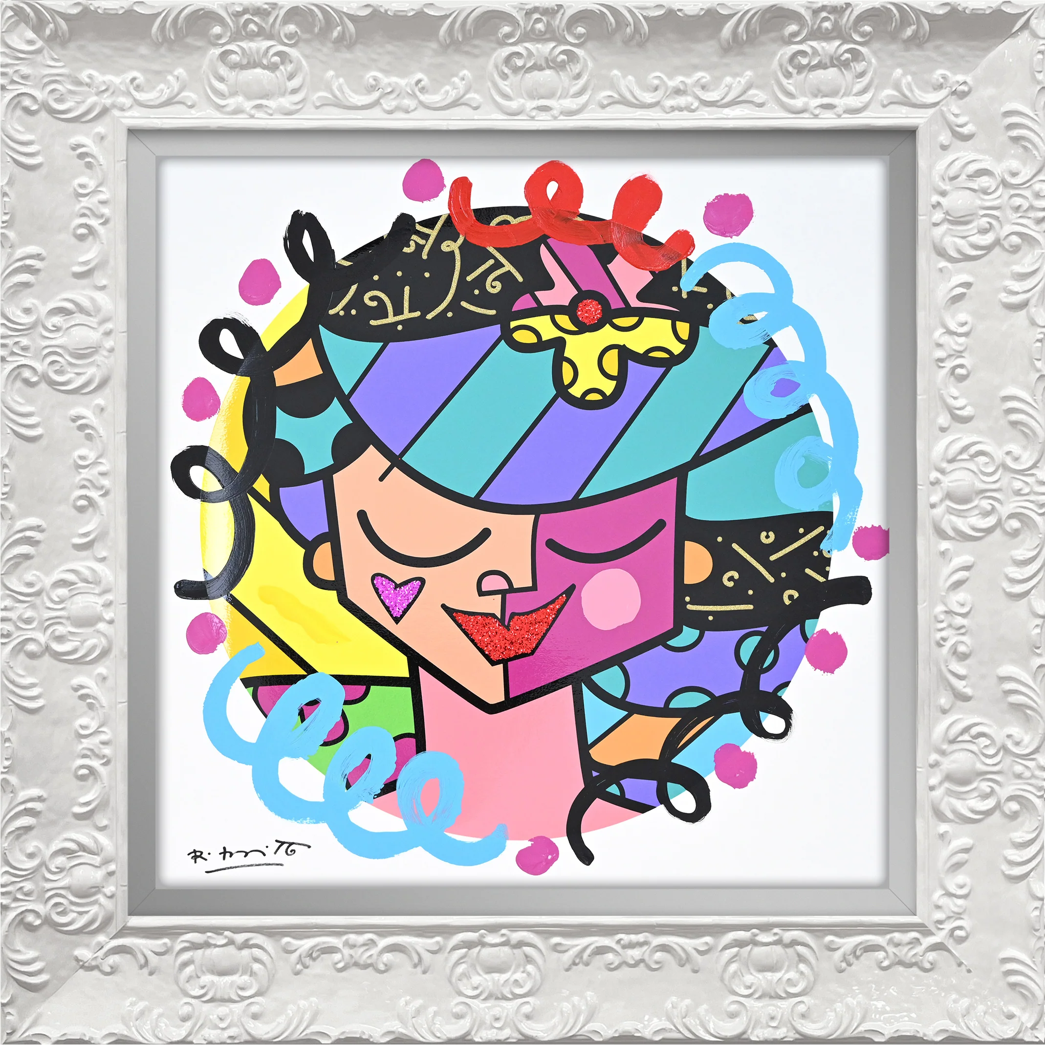 Pink Face - Mixed Media Original - Image 13