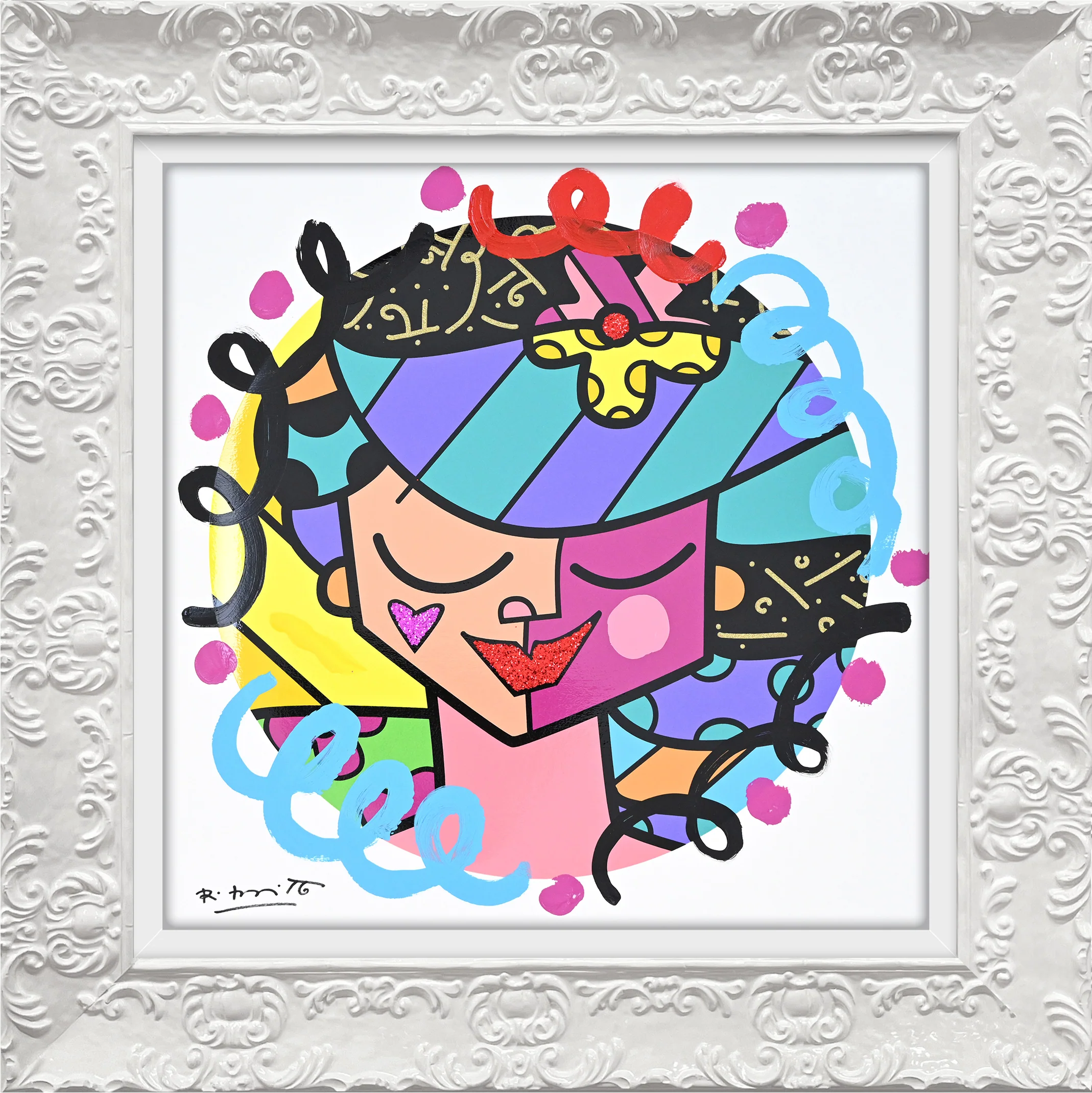 Pink Face - Mixed Media Original - Image 14