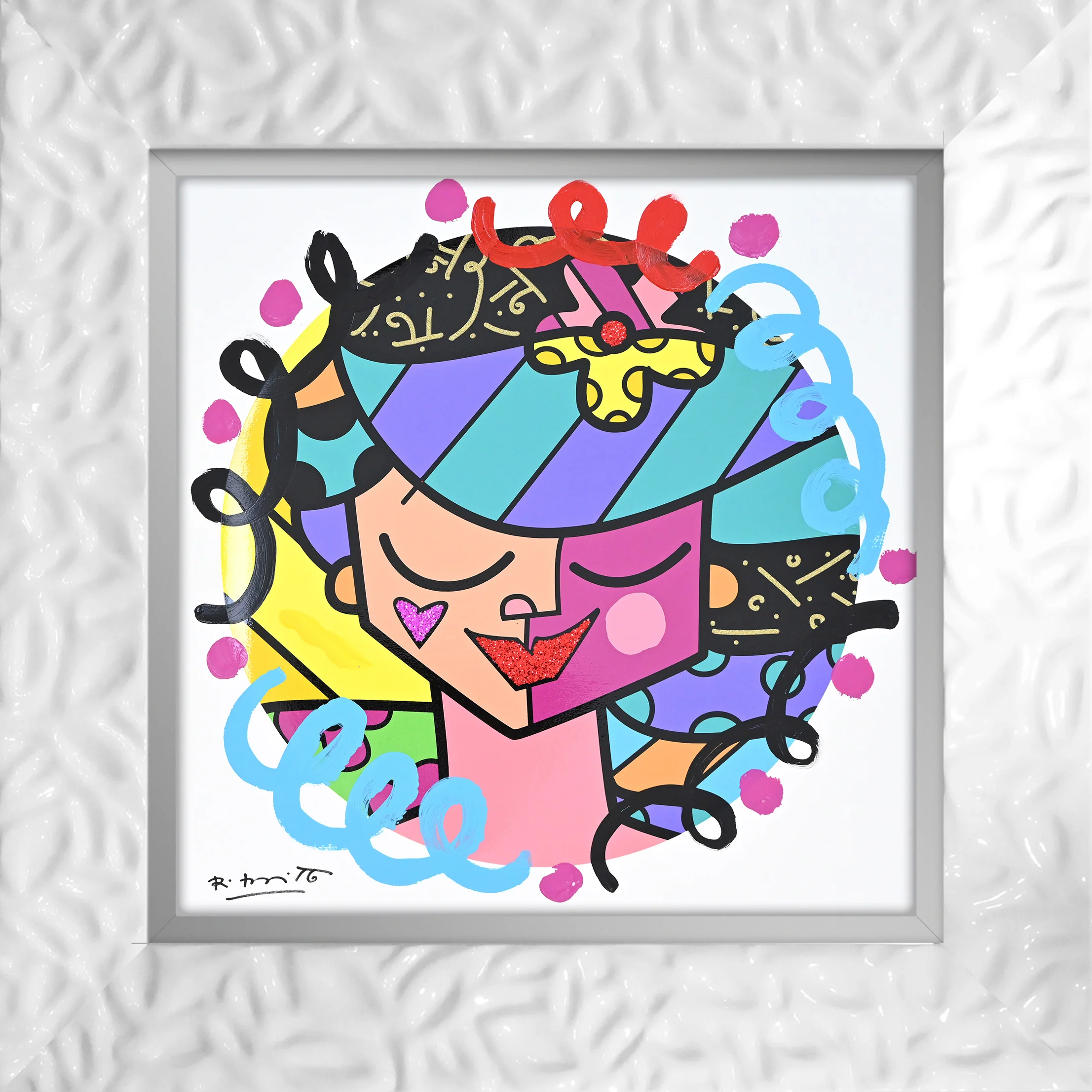 Pink Face - Mixed Media Original - Image 15