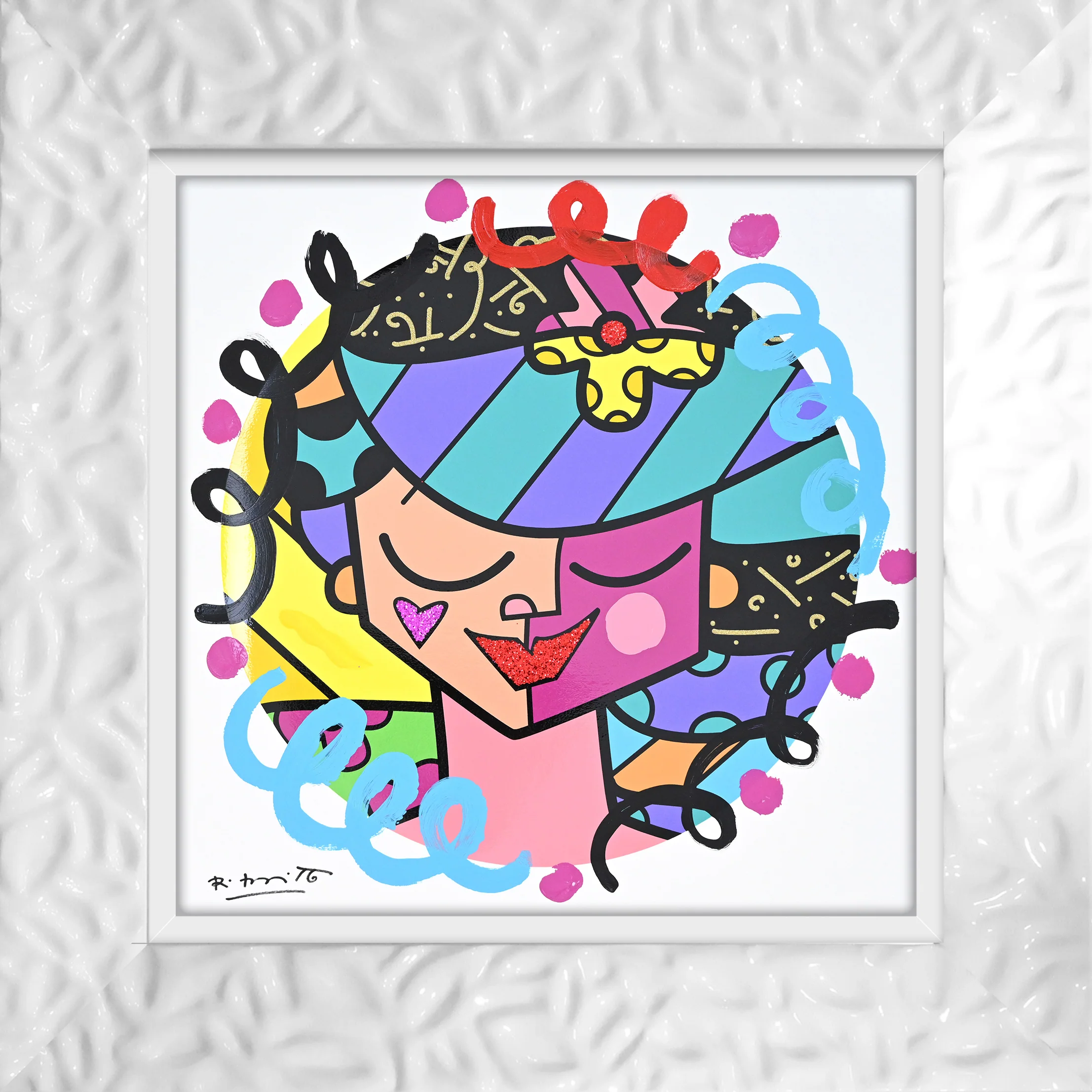 Pink Face - Mixed Media Original - Image 16