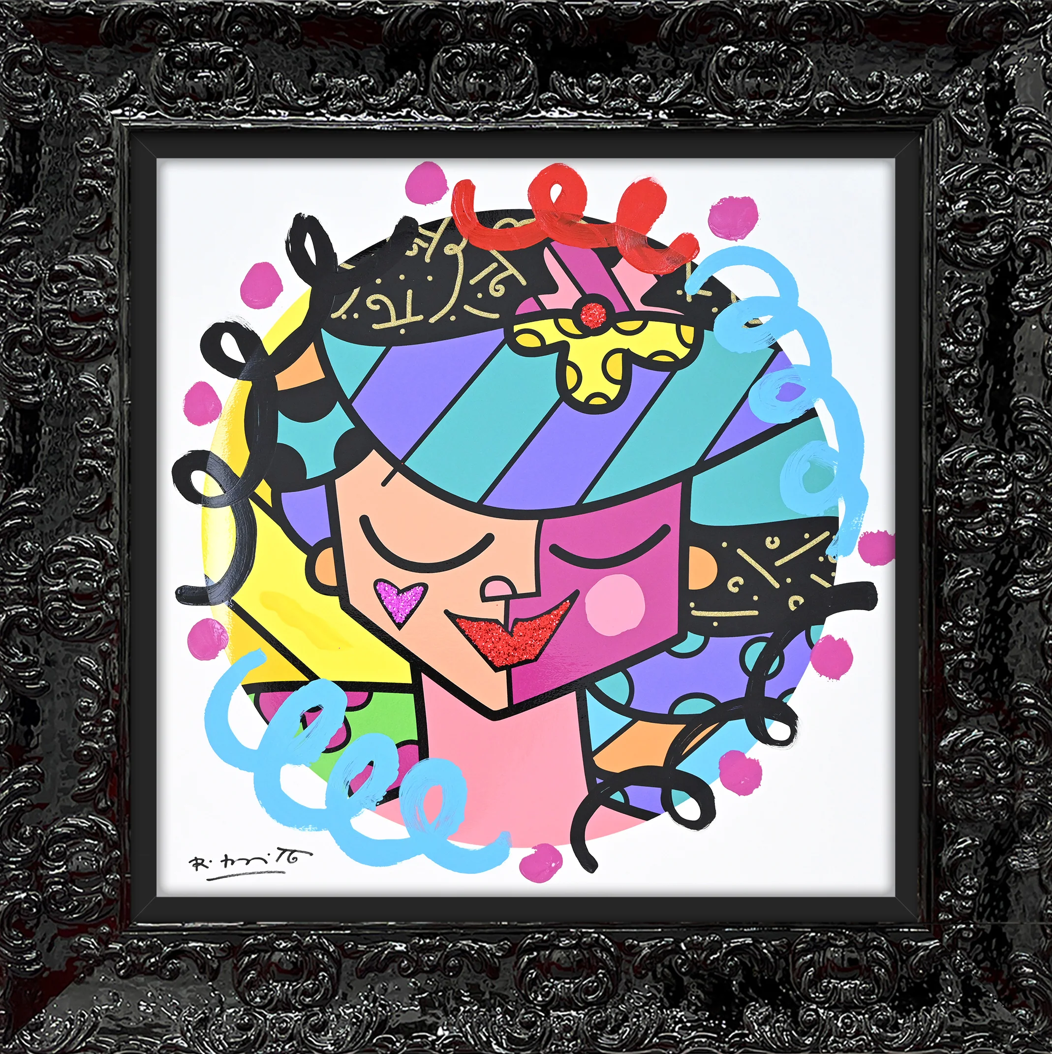 Pink Face - Mixed Media Original - Image 17