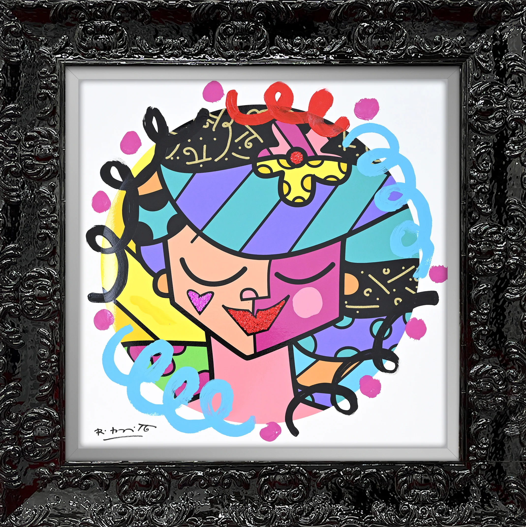 Pink Face - Mixed Media Original - Image 18