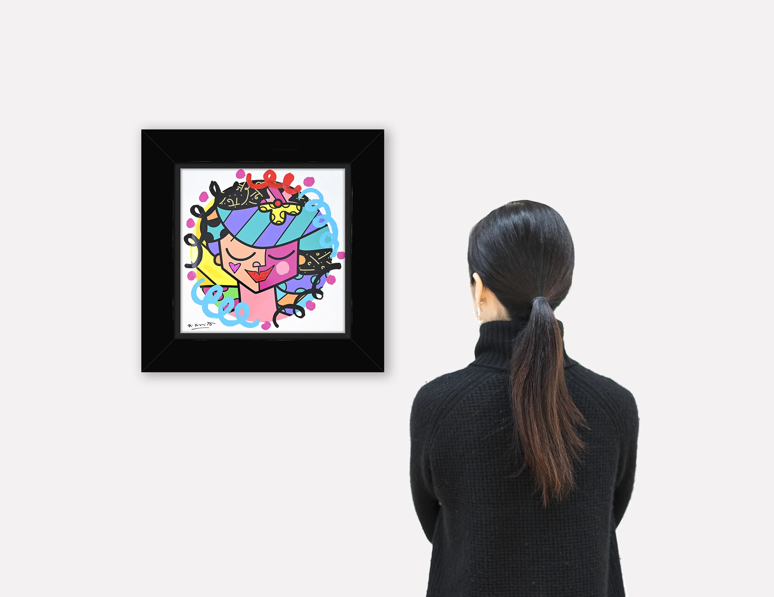 Pink Face - Mixed Media Original - Image 2