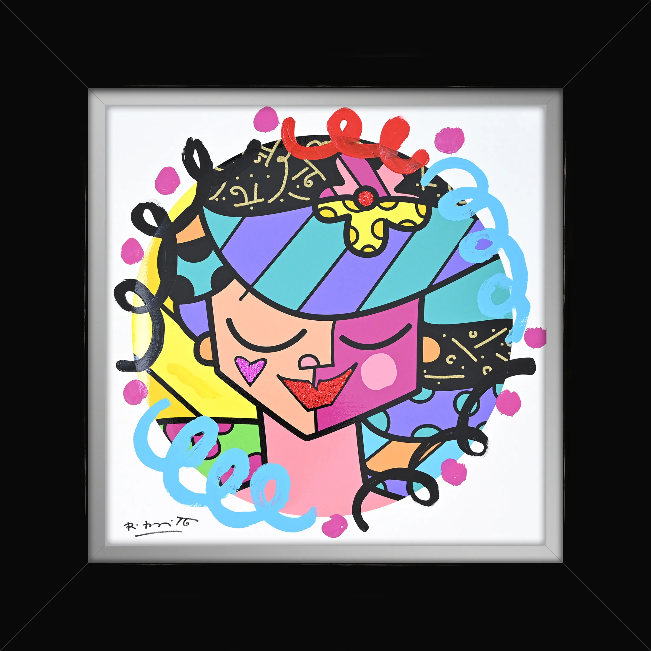 Pink Face - Mixed Media Original - Image 5