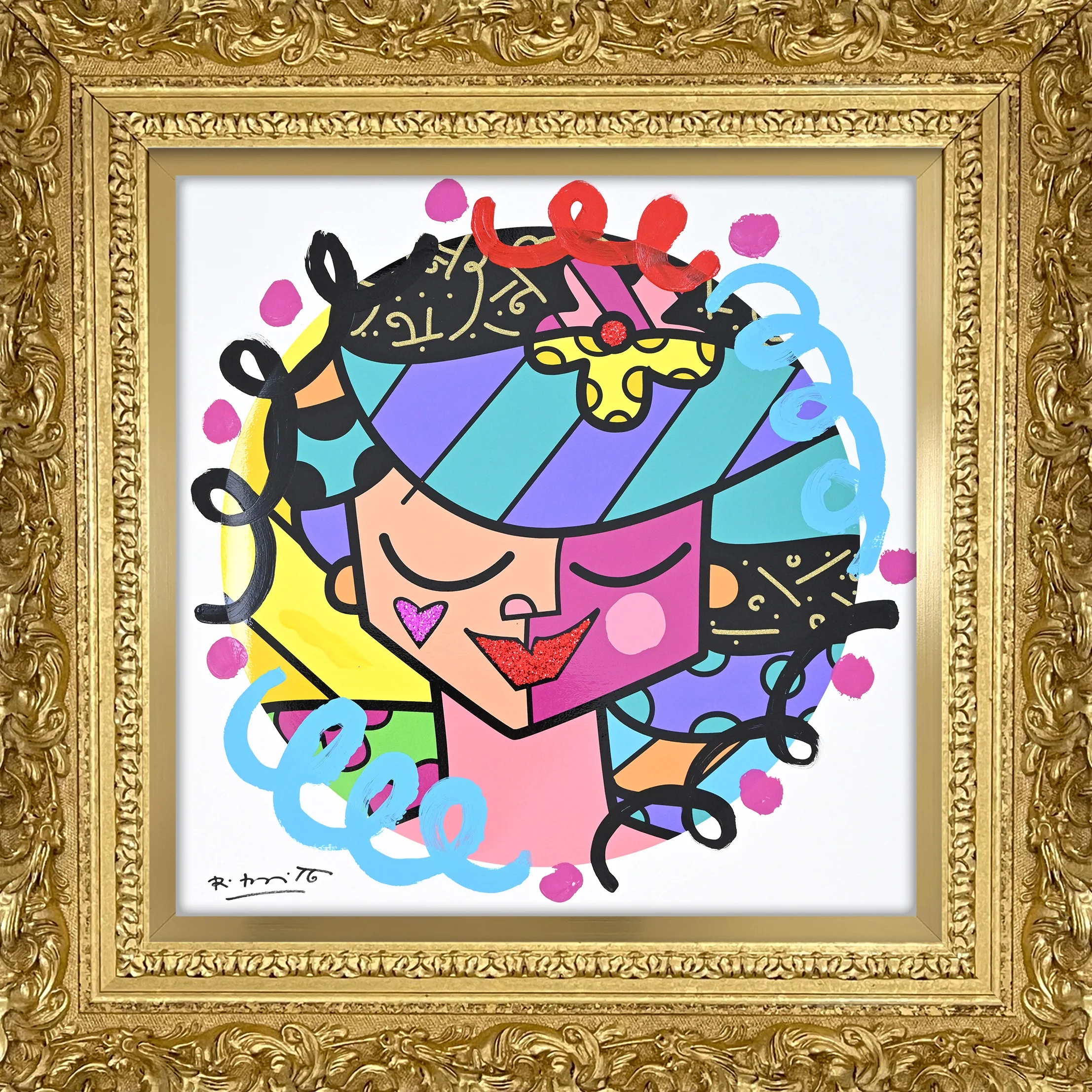 Pink Face - Mixed Media Original - Image 9