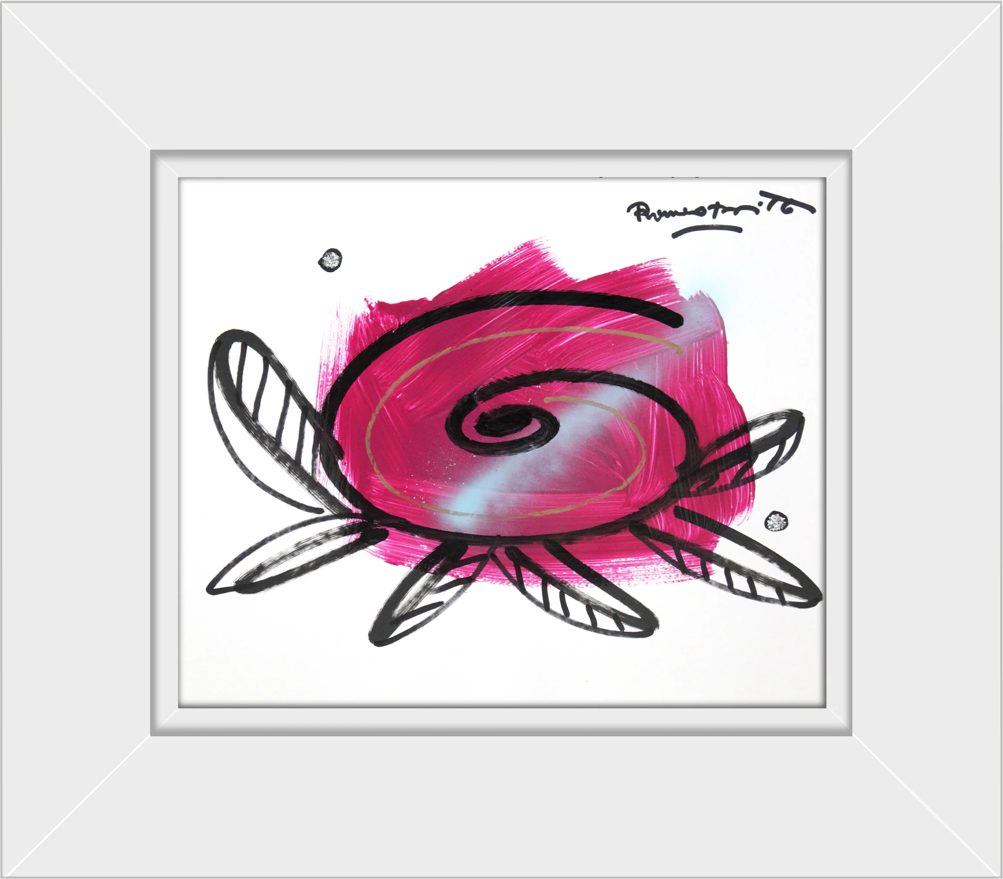 PINK FLOWER -  Original Drawing - Image 14