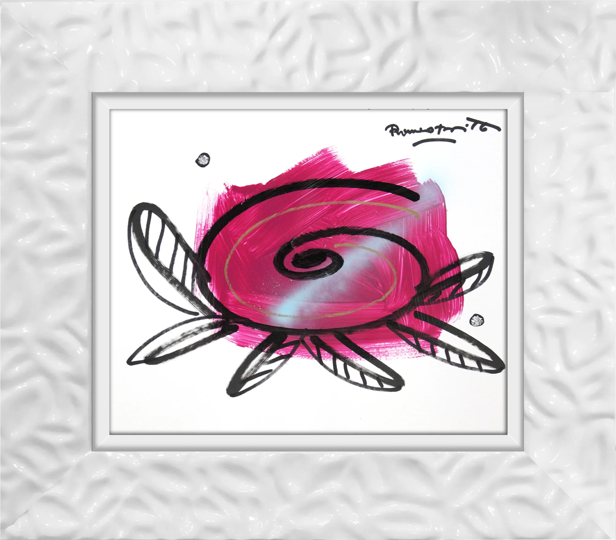 PINK FLOWER -  Original Drawing - Image 18