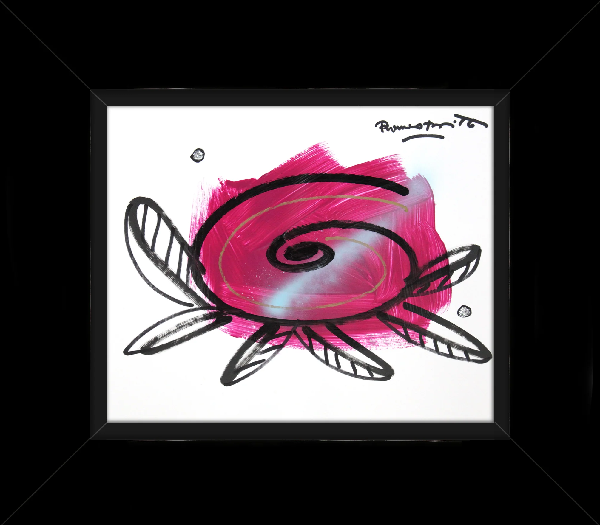 PINK FLOWER -  Original Drawing - Image 5