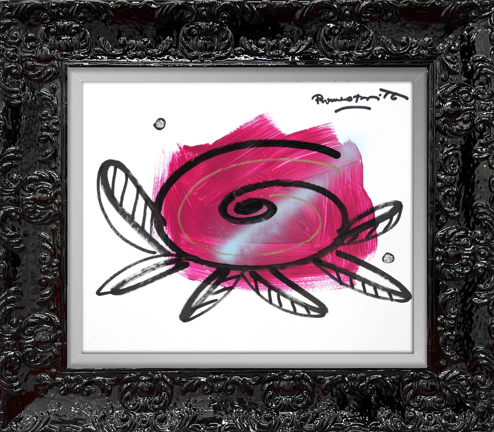 PINK FLOWER -  Original Drawing - Image 7