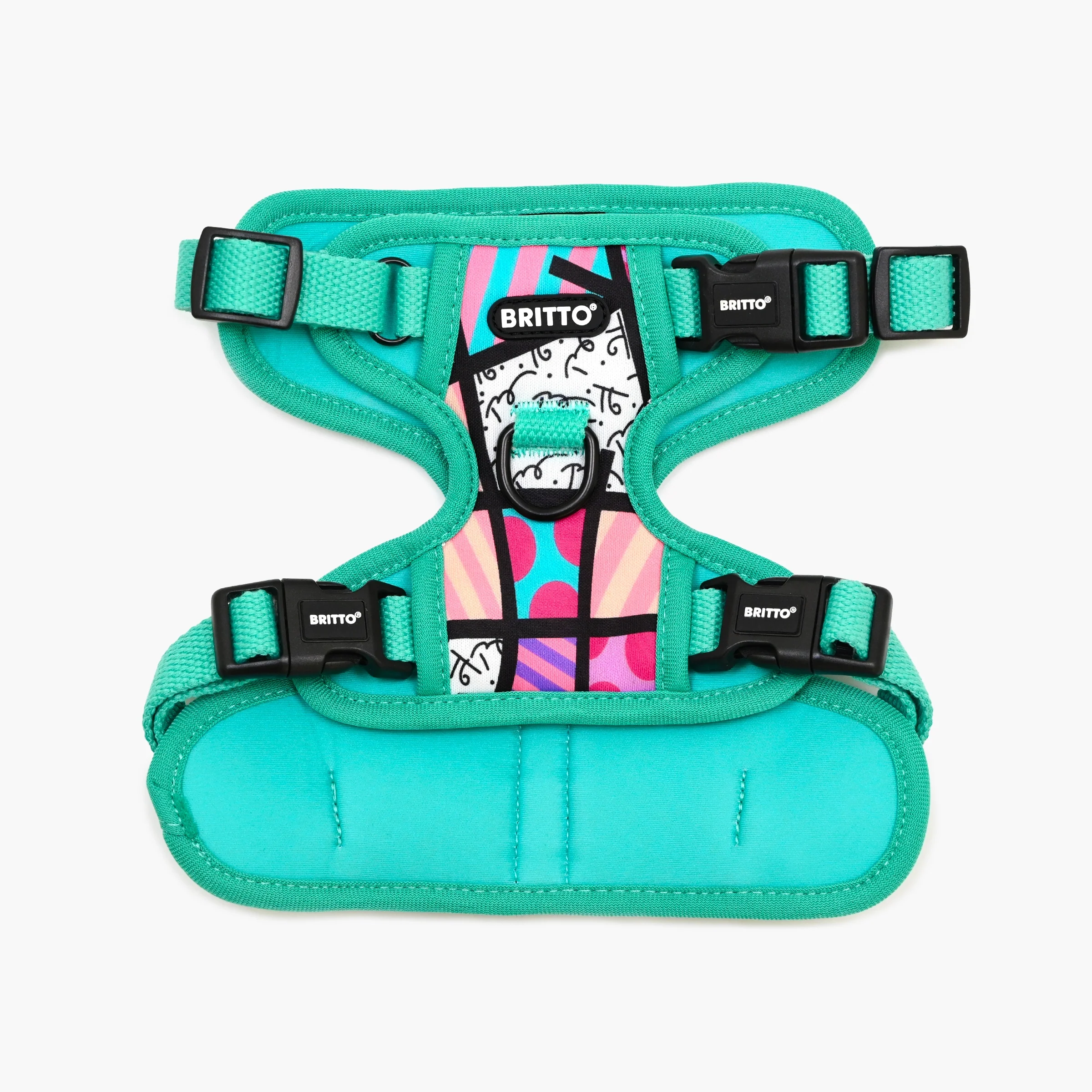 Pink Landscape Britto Pet Harness - Image 3
