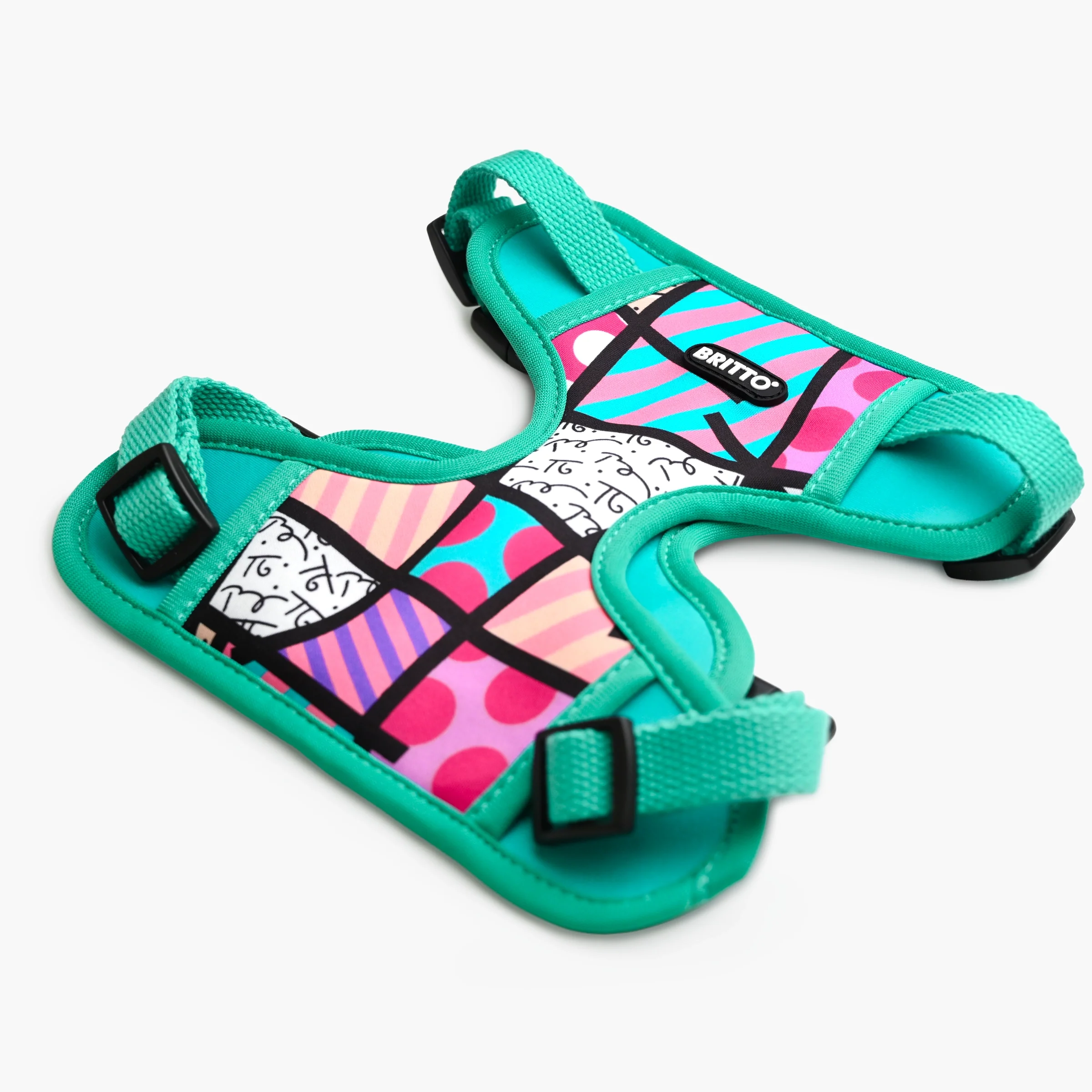 Pink Landscape Britto Pet Harness - Image 4